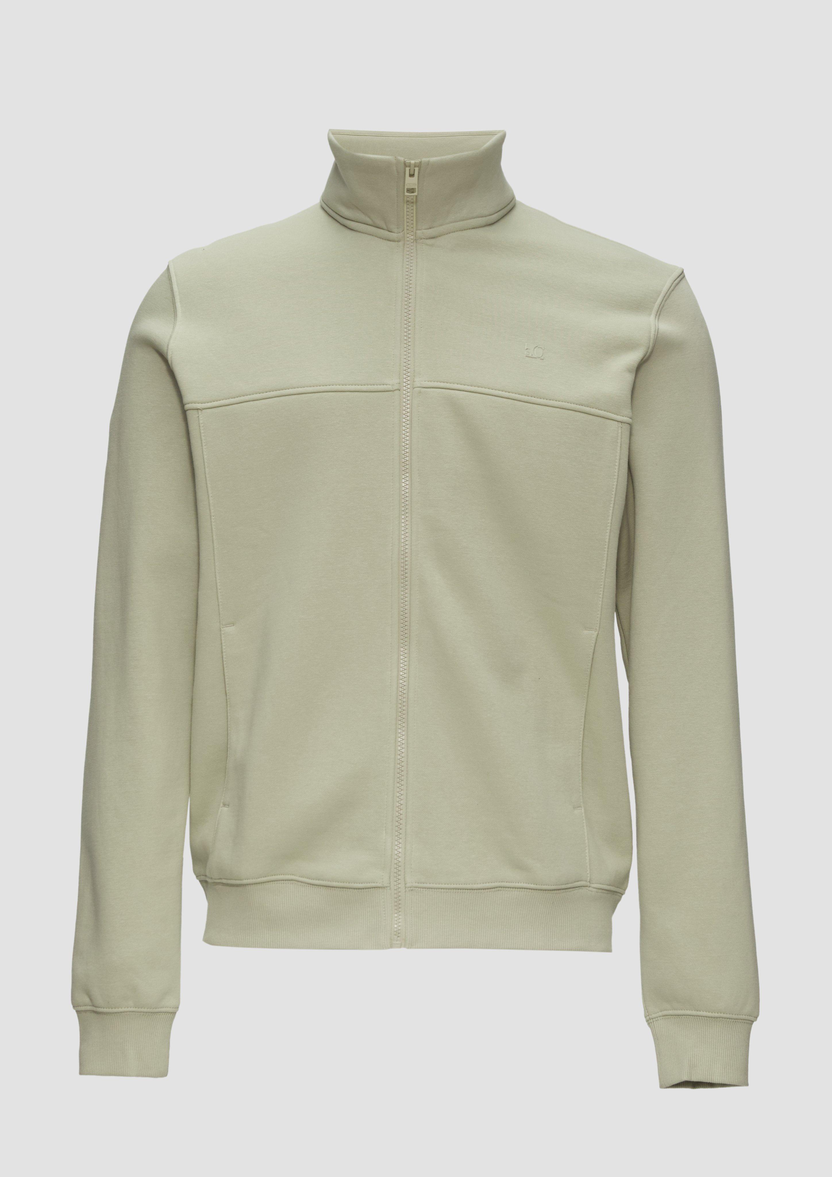 s.Oliver - Sweatjacke mit Stehkragen, Herren, Beige