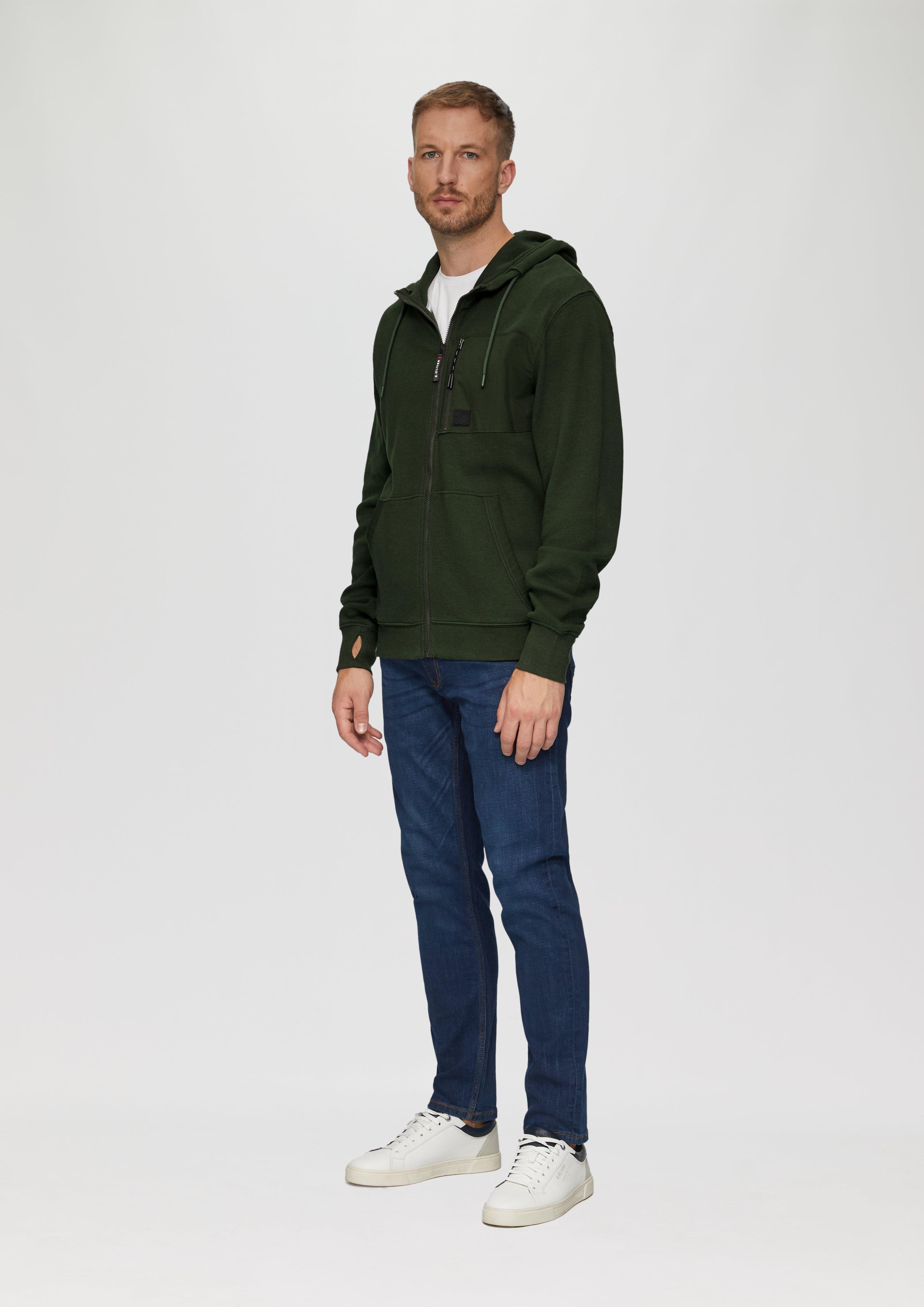 Sweatshirt Jacke in 7883 & 5978