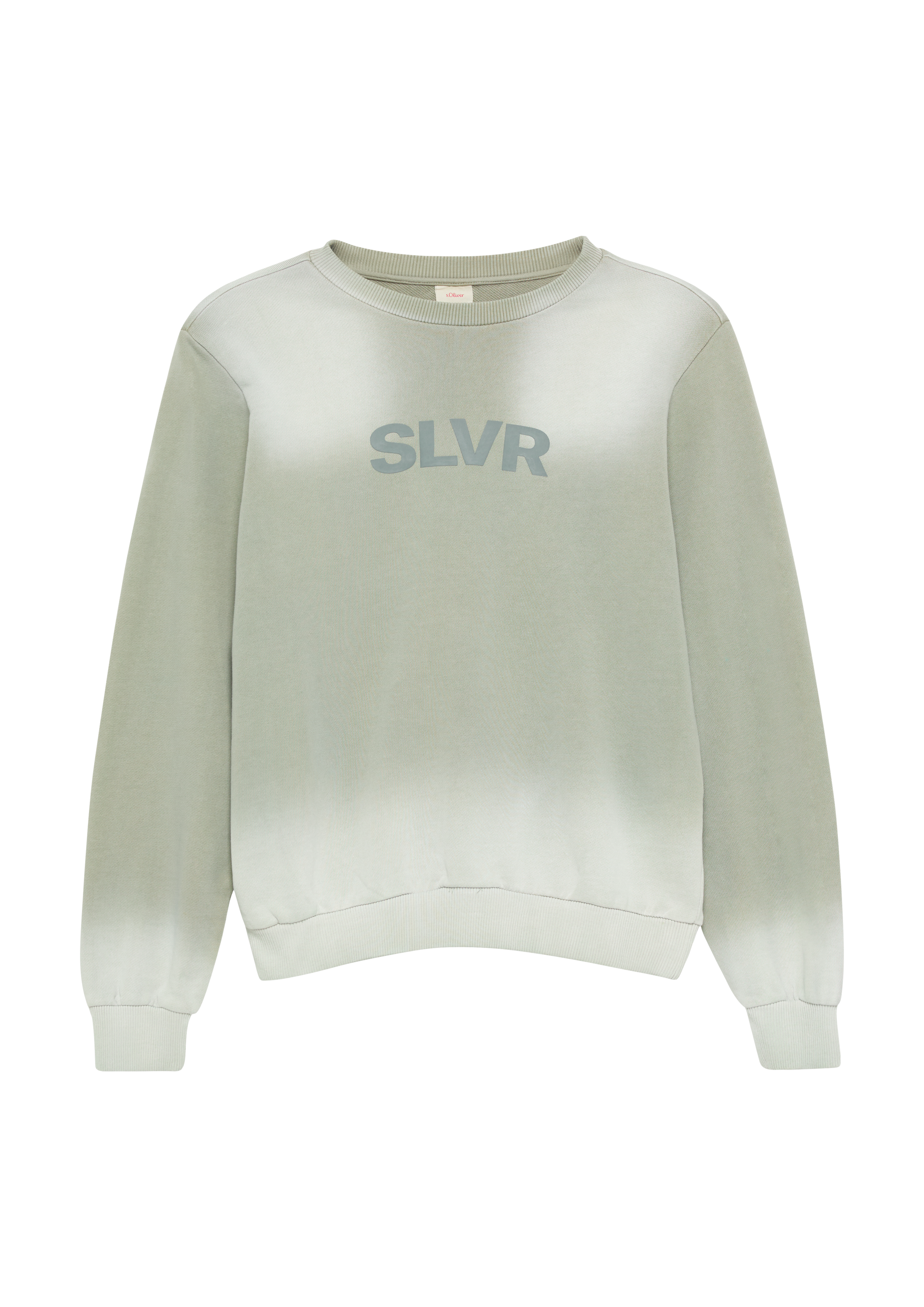 s.Oliver - Baumwoll-Sweatshirt mit Spray-Effekt, Jungen, Grün