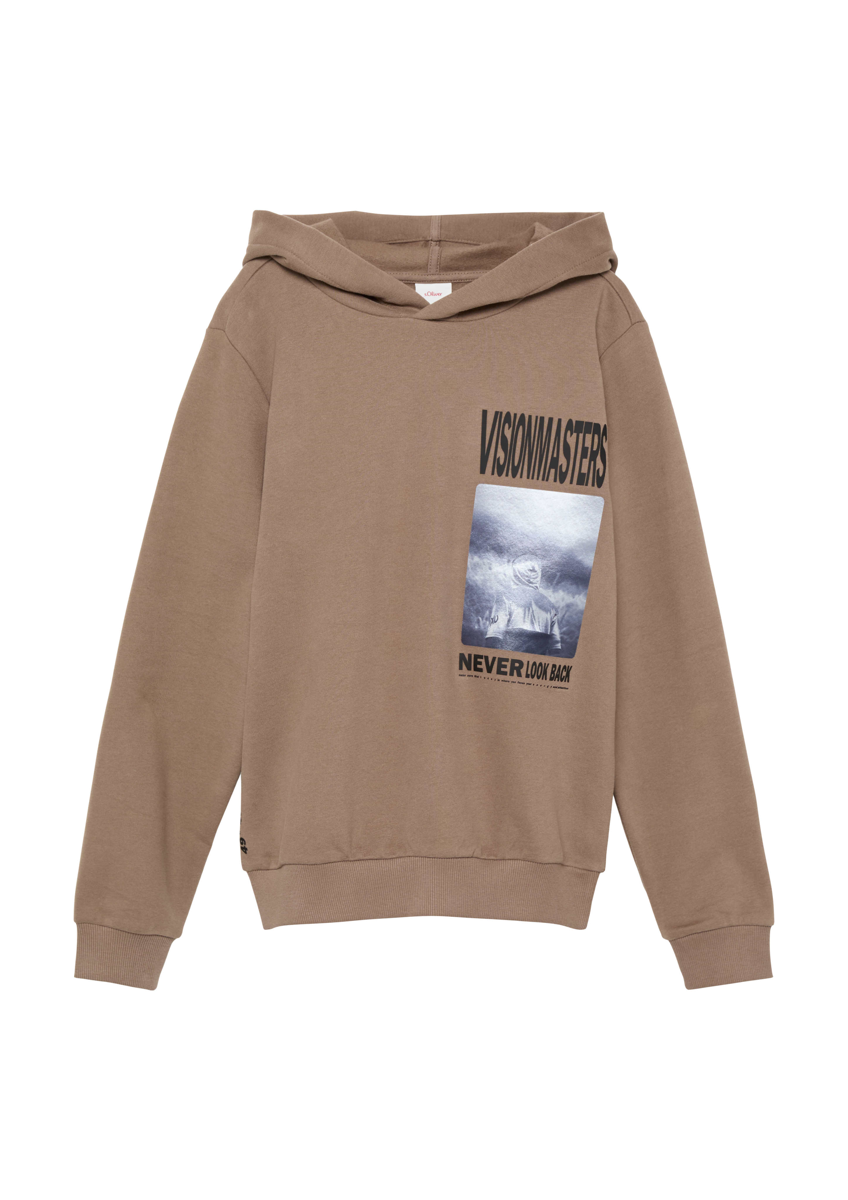 Thumbnail - s.Oliver - Wärmendes Kapuzen-Sweatshirt mit Frontprint, Jungen, braun