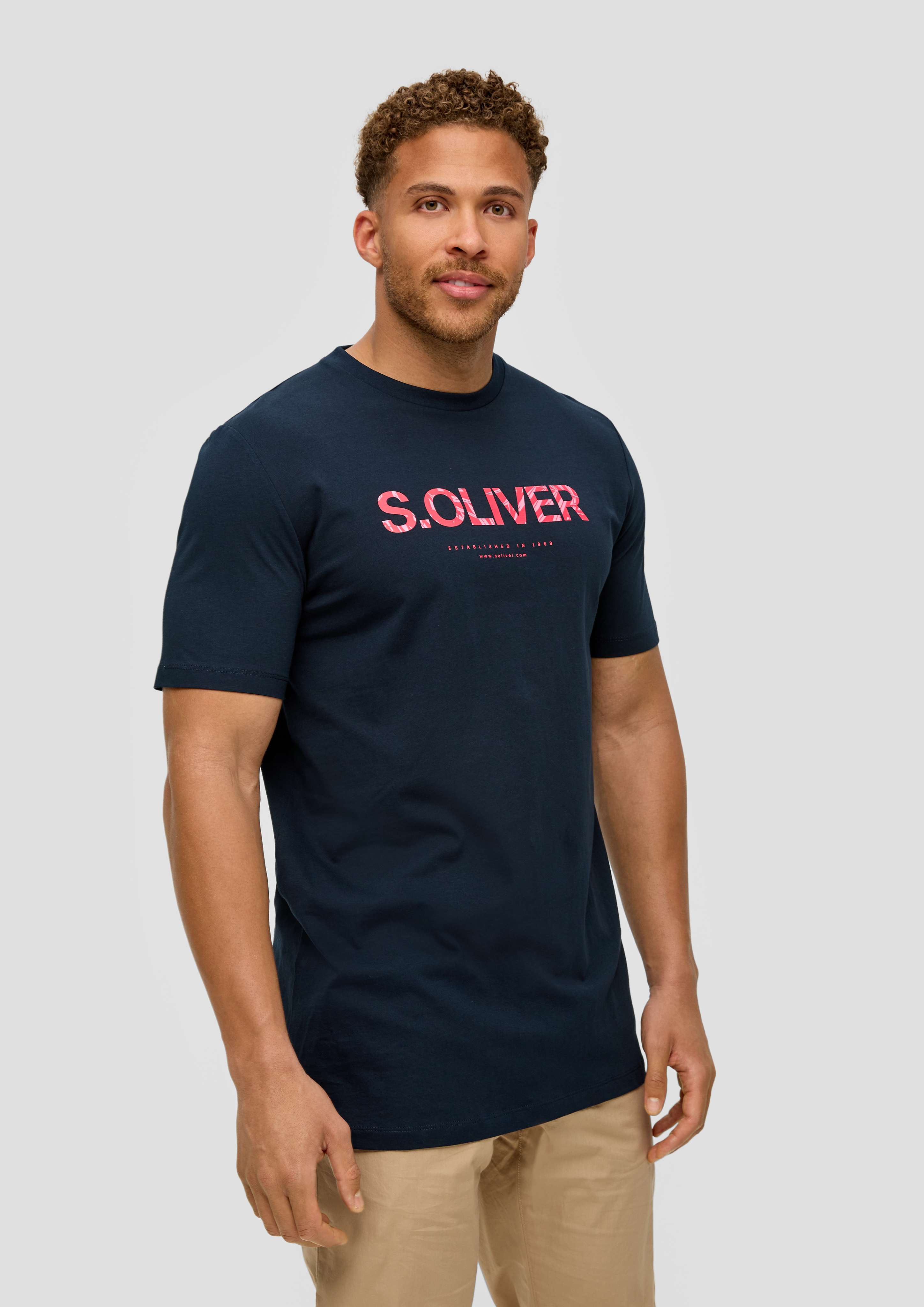 S.Oliver T-Shirt aus Baumwolle mit Frontprint