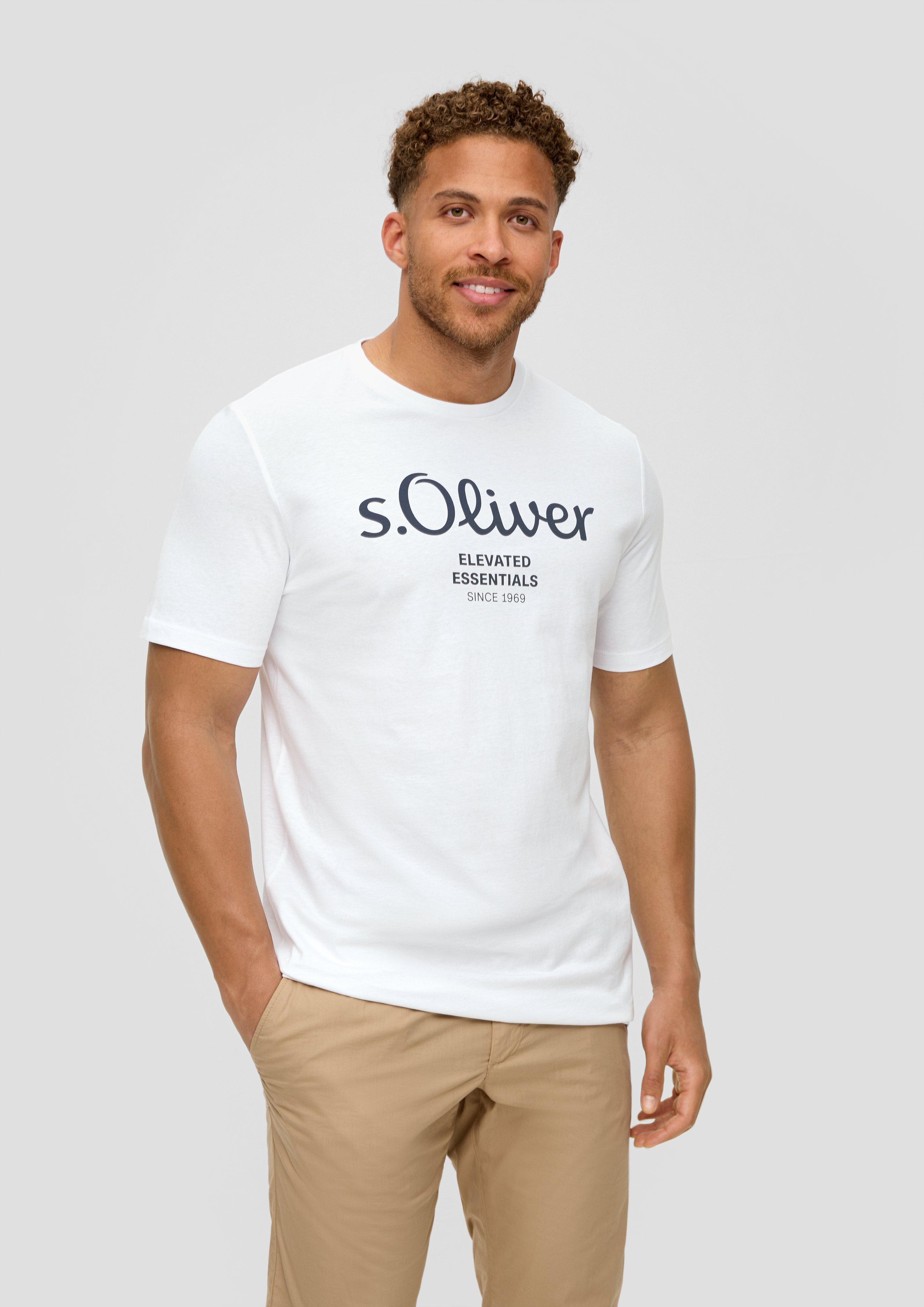 S.Oliver T-Shirt aus Baumwolle mit Logo-Print