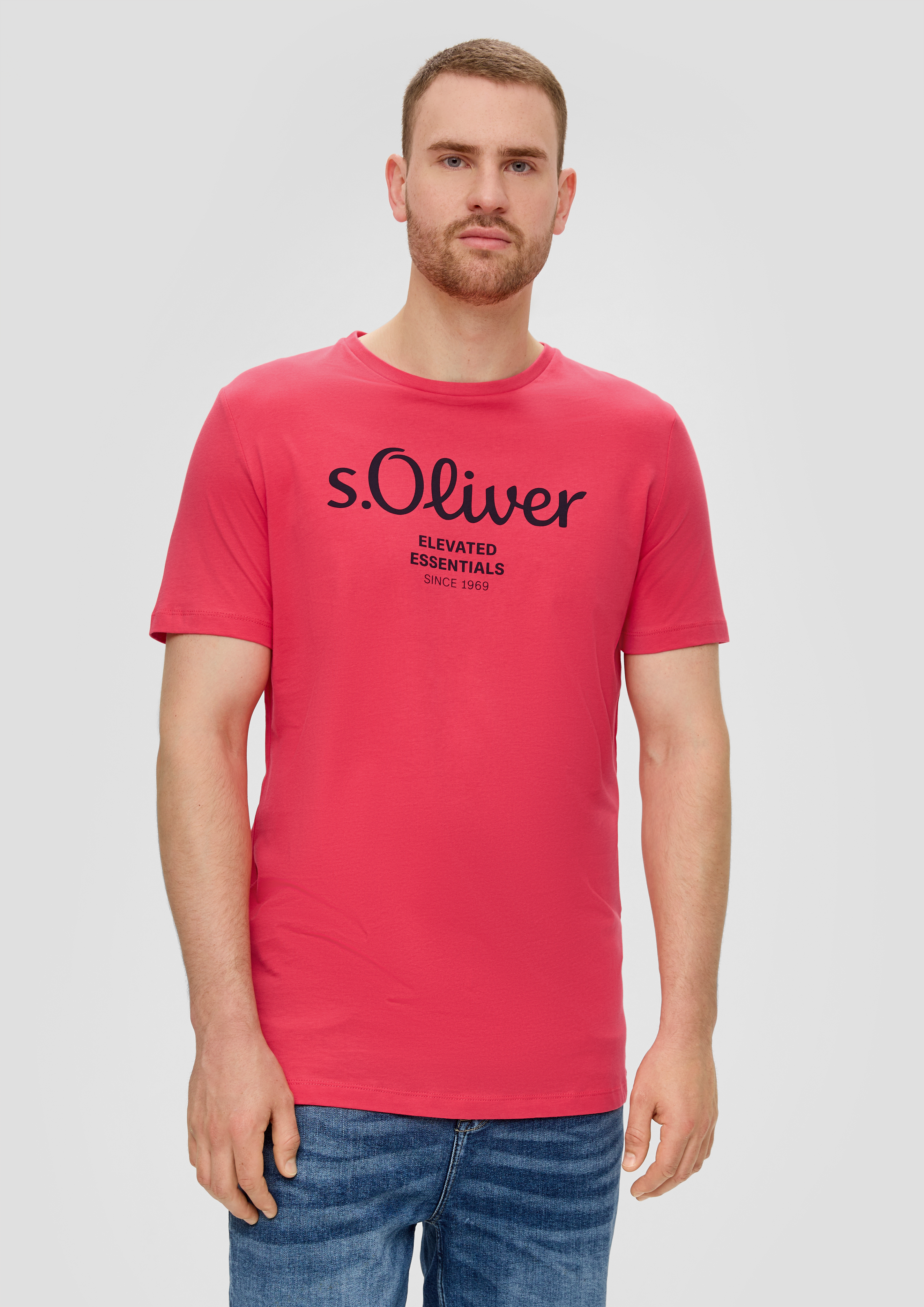 S.Oliver T-Shirt aus Baumwolle mit Logo-Print