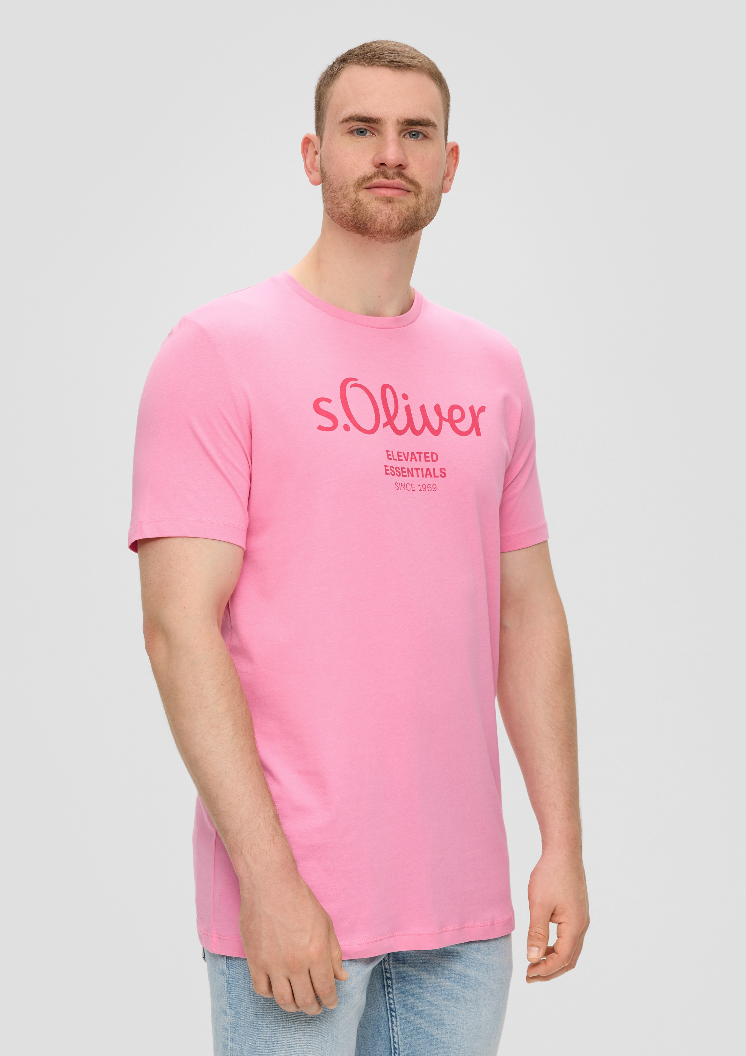 S.Oliver T-Shirt aus Baumwolle mit Logo-Print