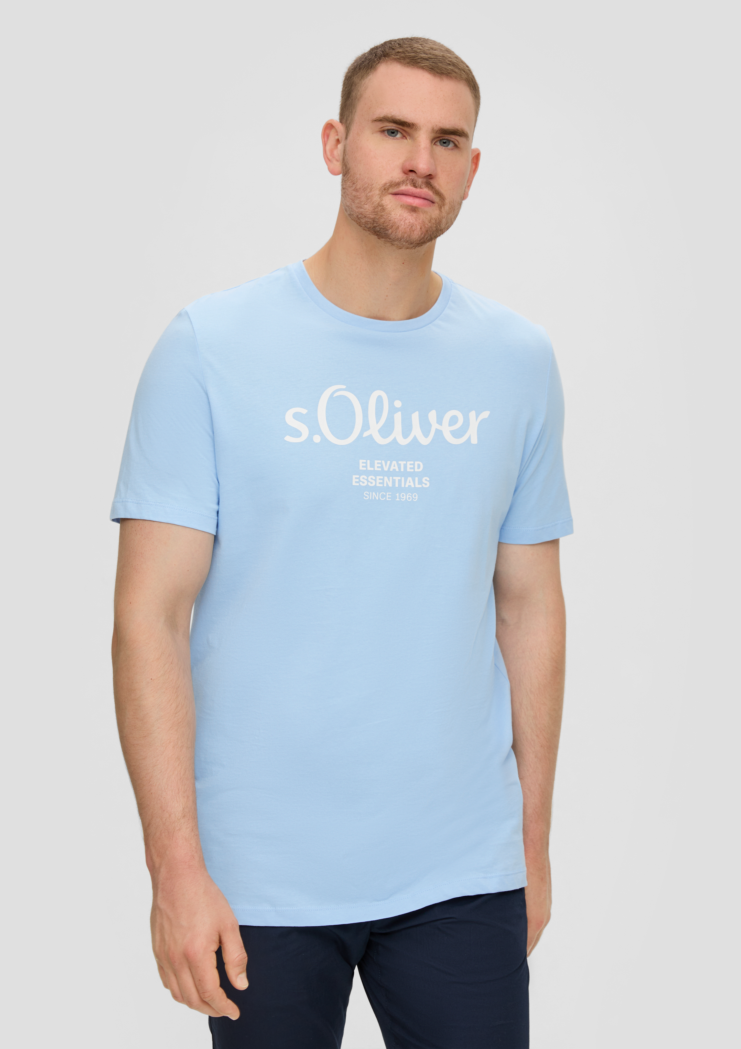 S.Oliver T-Shirt aus Baumwolle mit Logo-Print