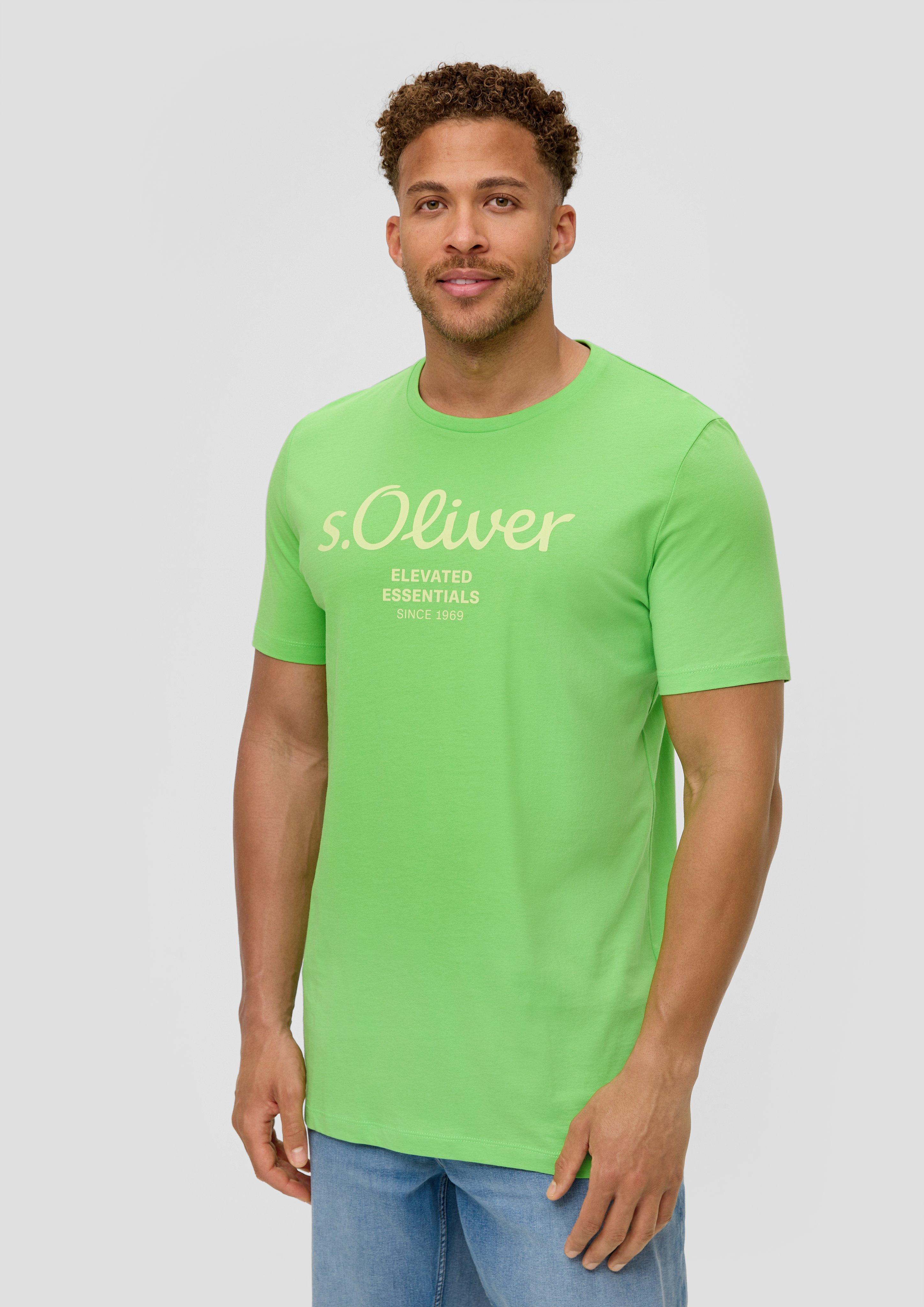 S.Oliver T-Shirt aus Baumwolle mit Logo-Print