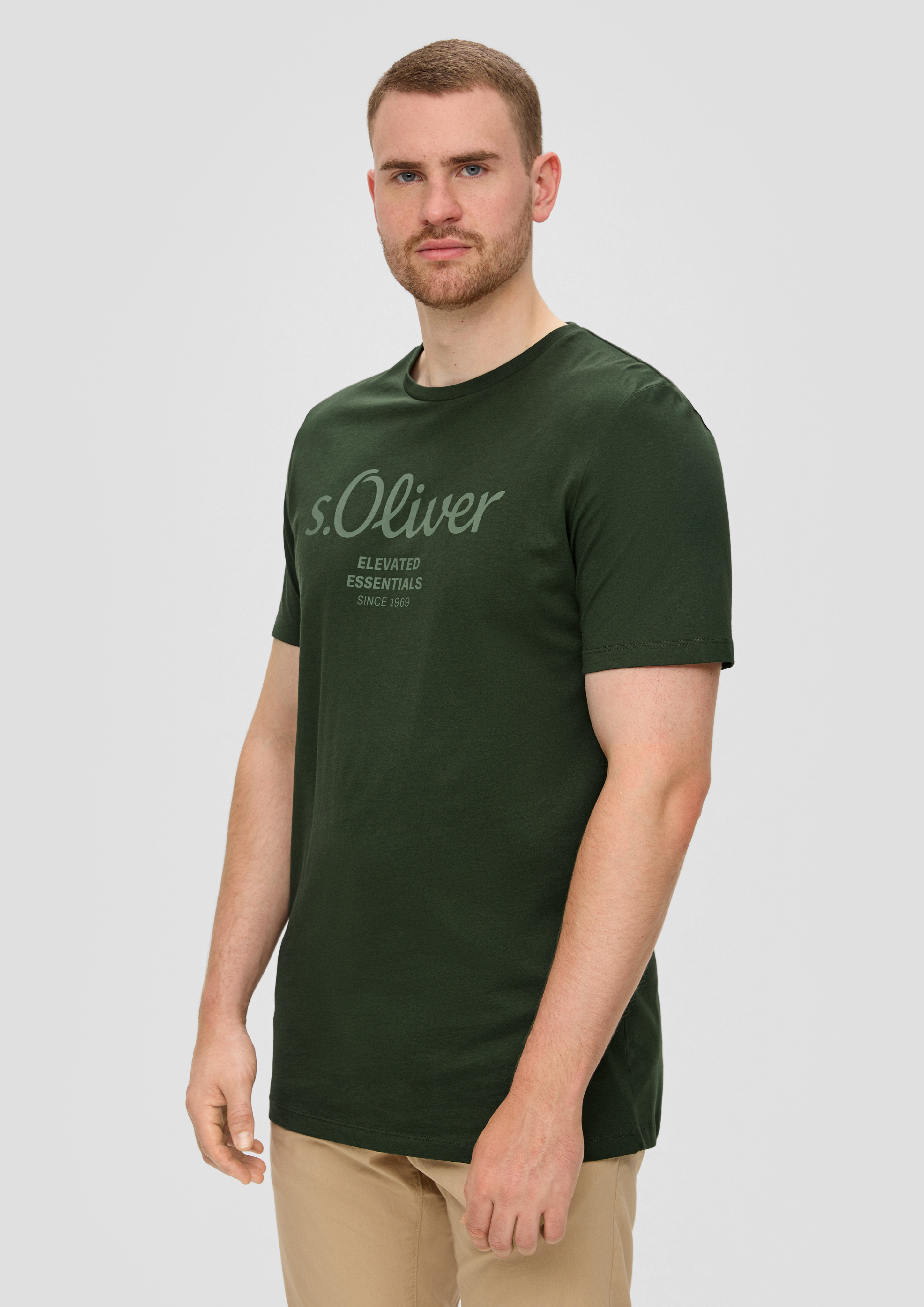 S.Oliver T-Shirt aus Baumwolle mit Logo-Print