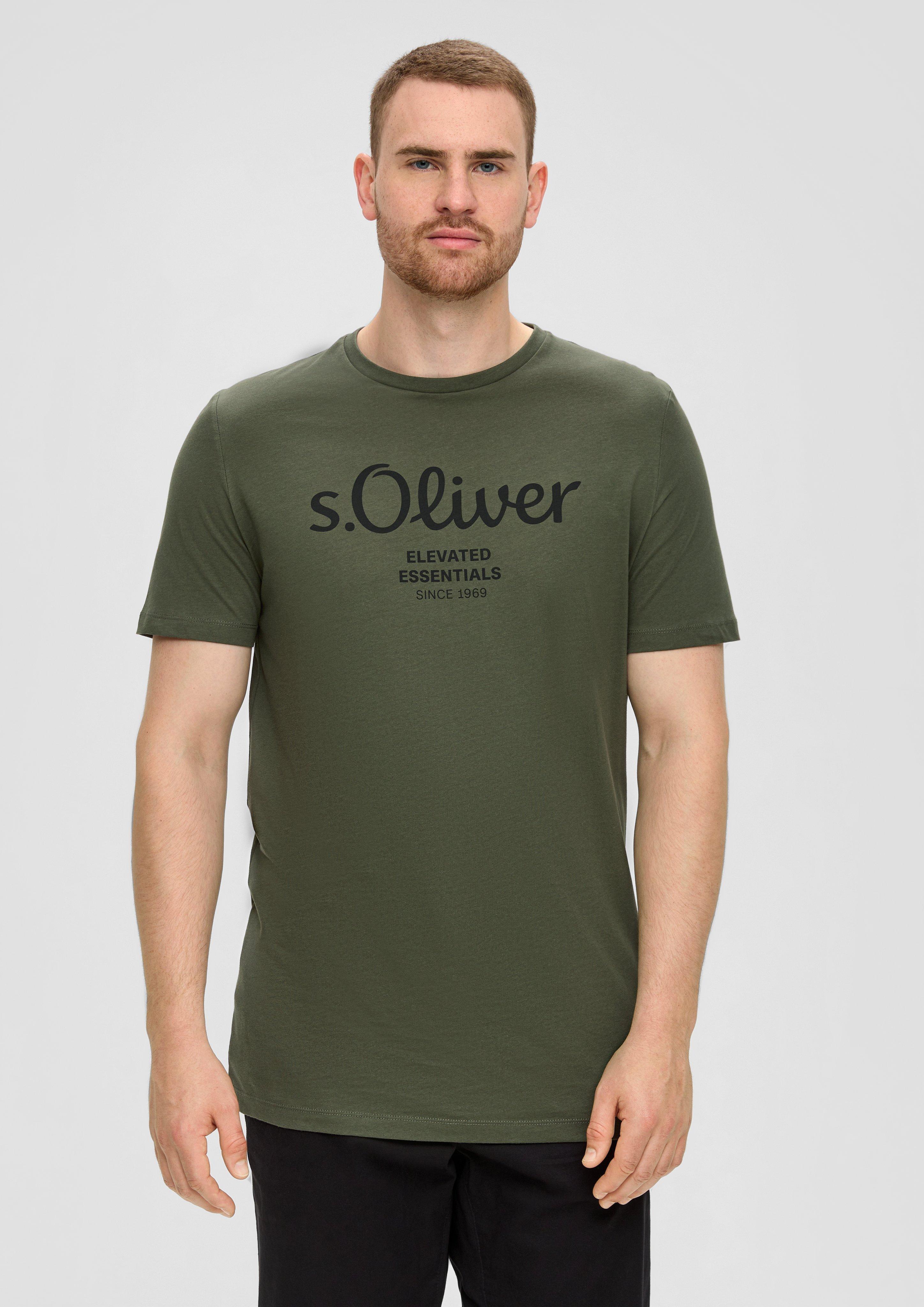 S.Oliver T-Shirt aus Baumwolle mit Logo-Print