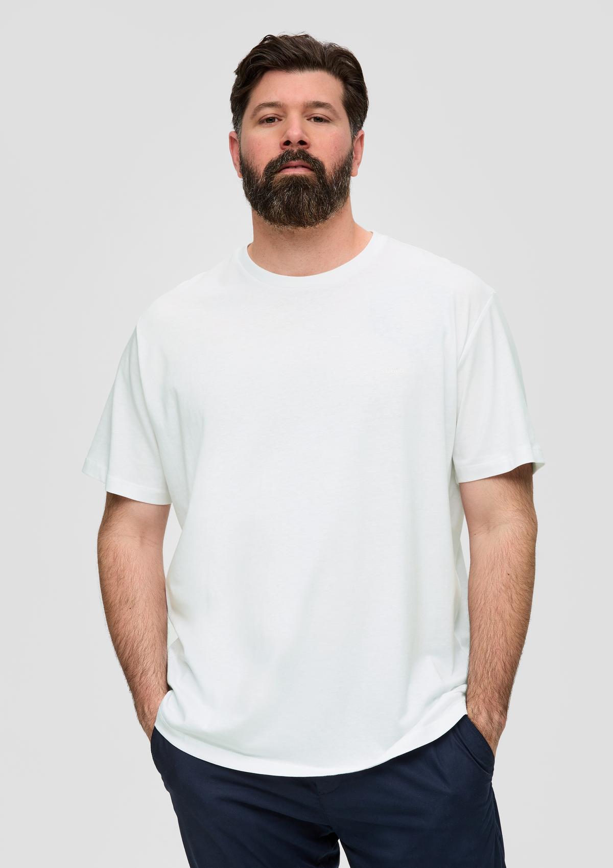s.Oliver T-shirt met kleine logoprint