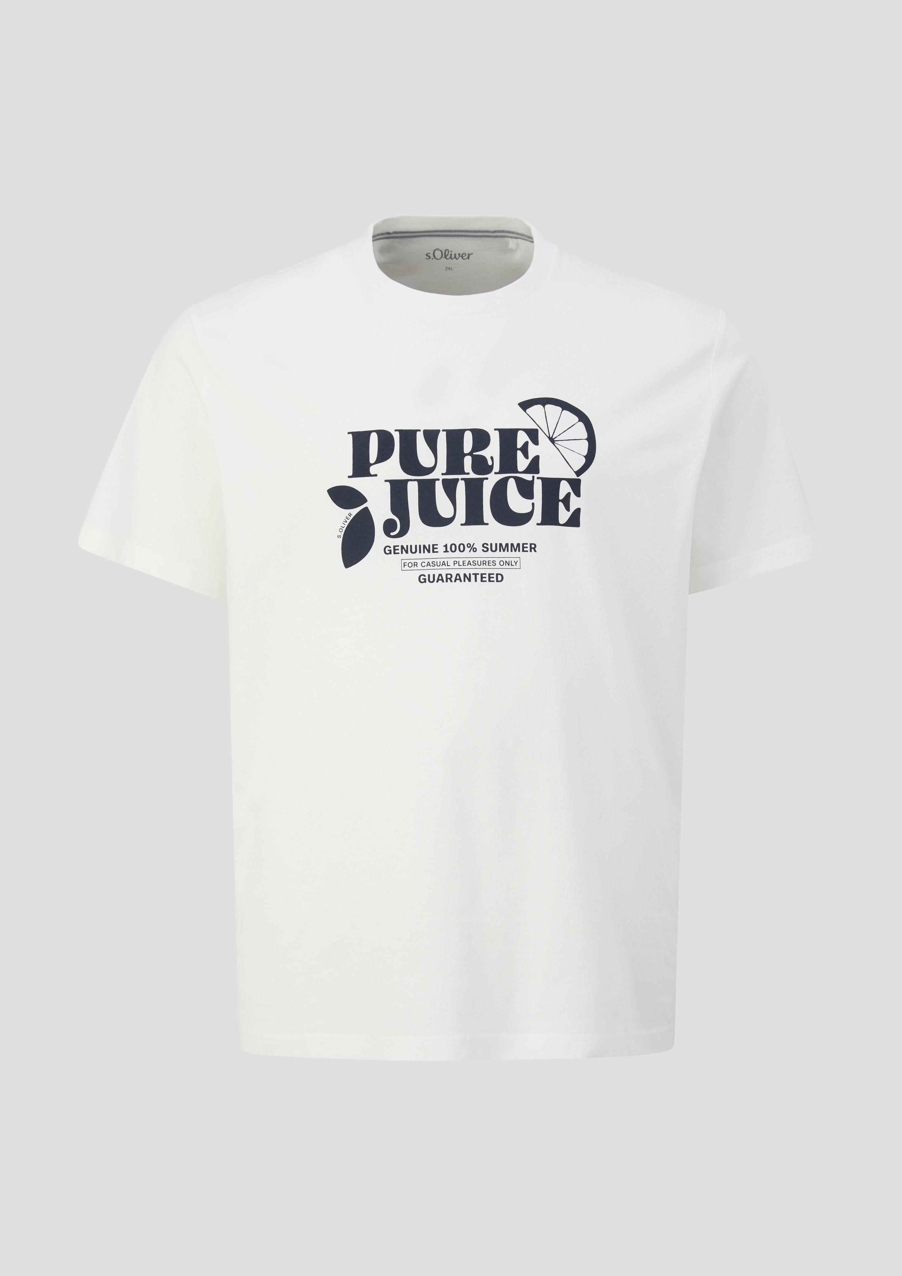 s.Oliver Baumwoll-T-Shirt mit Frontprint