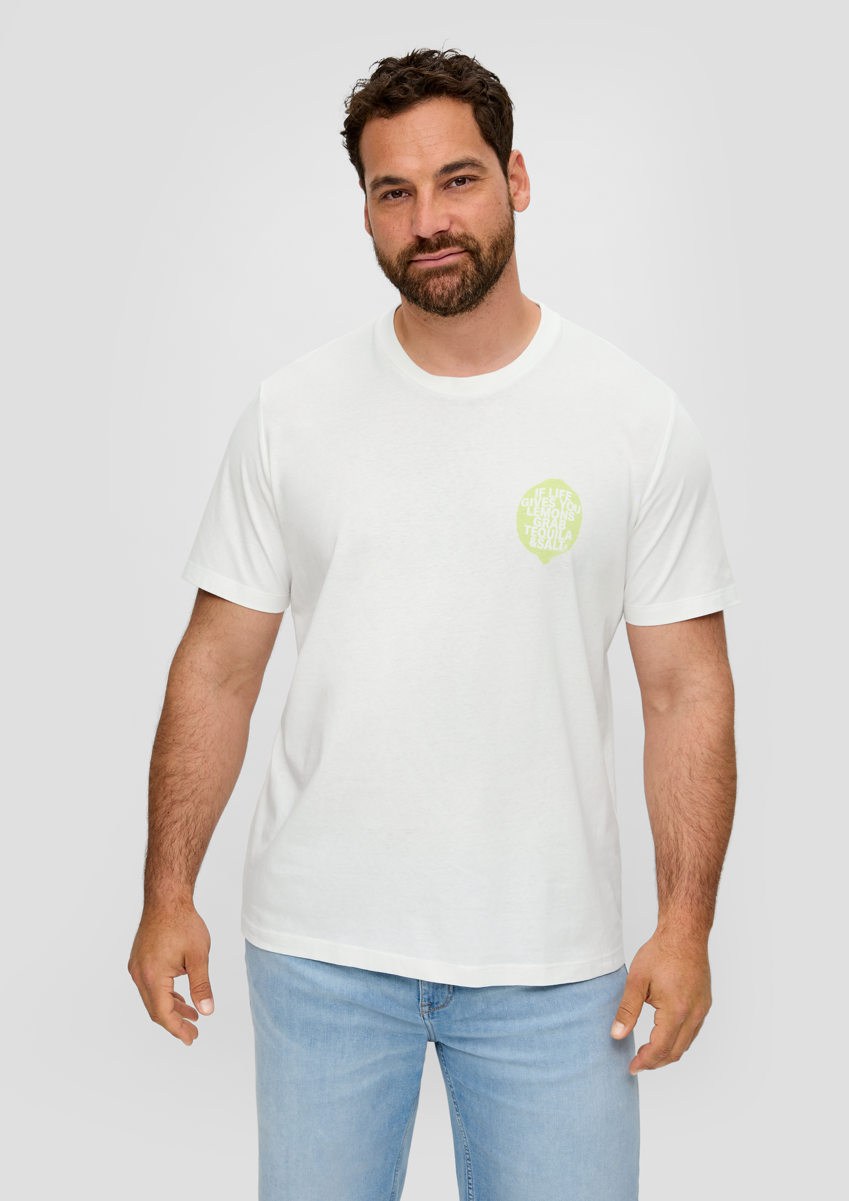 S.Oliver Baumwoll-T-Shirt mit Frontprint