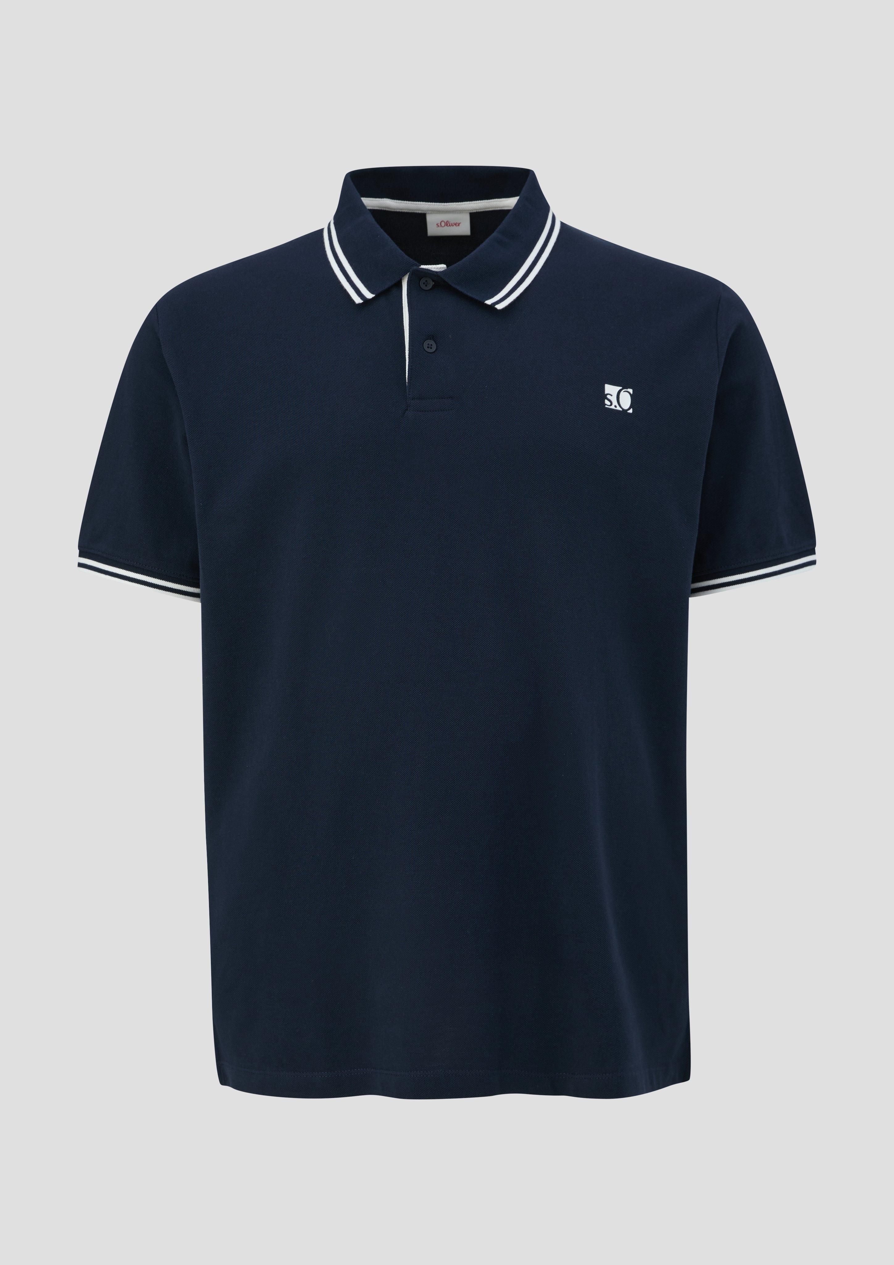 s.Oliver Poloshirt aus Baumwolle mit Logo-Detail