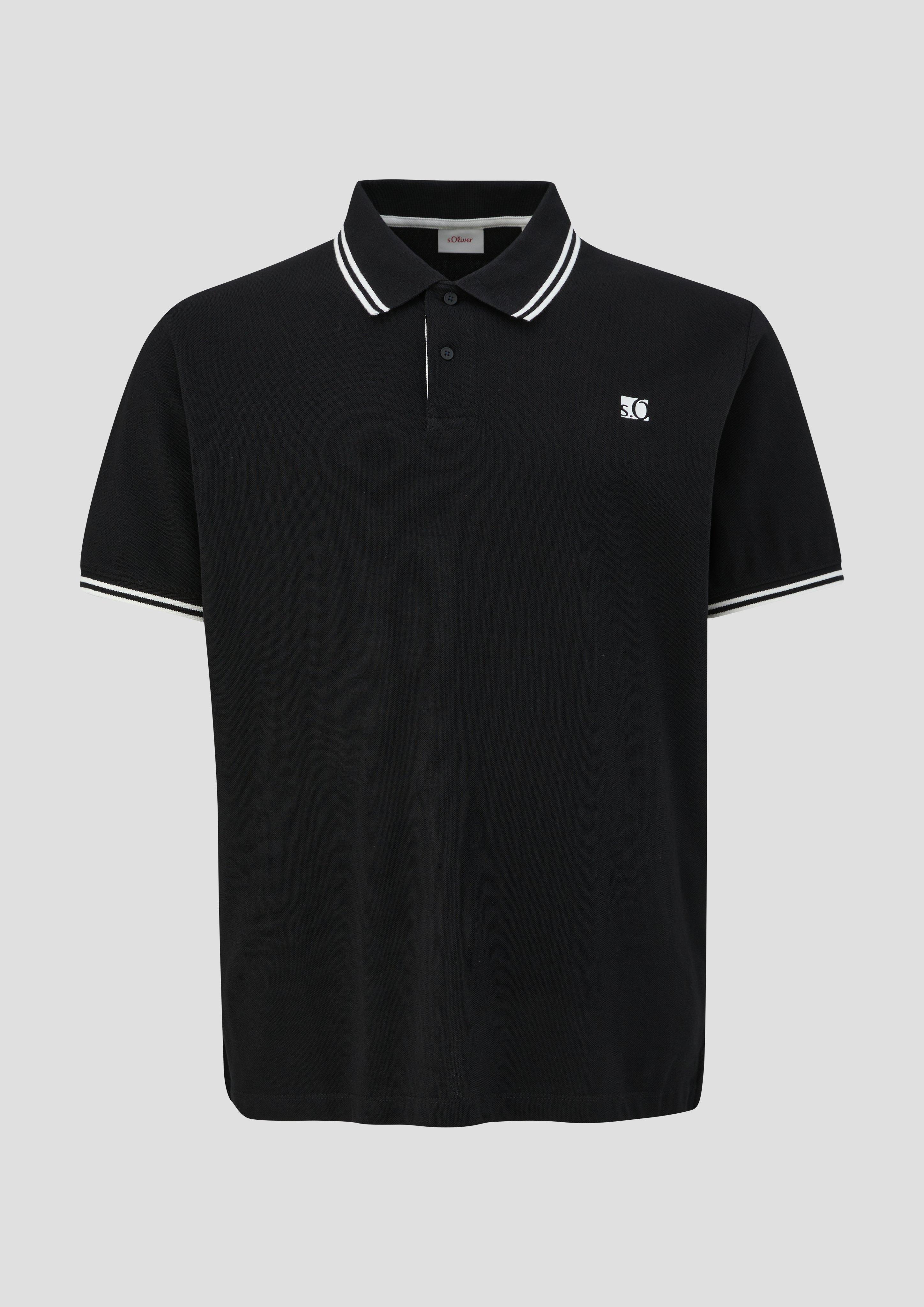 s.Oliver Poloshirt aus Baumwolle mit Logo-Detail