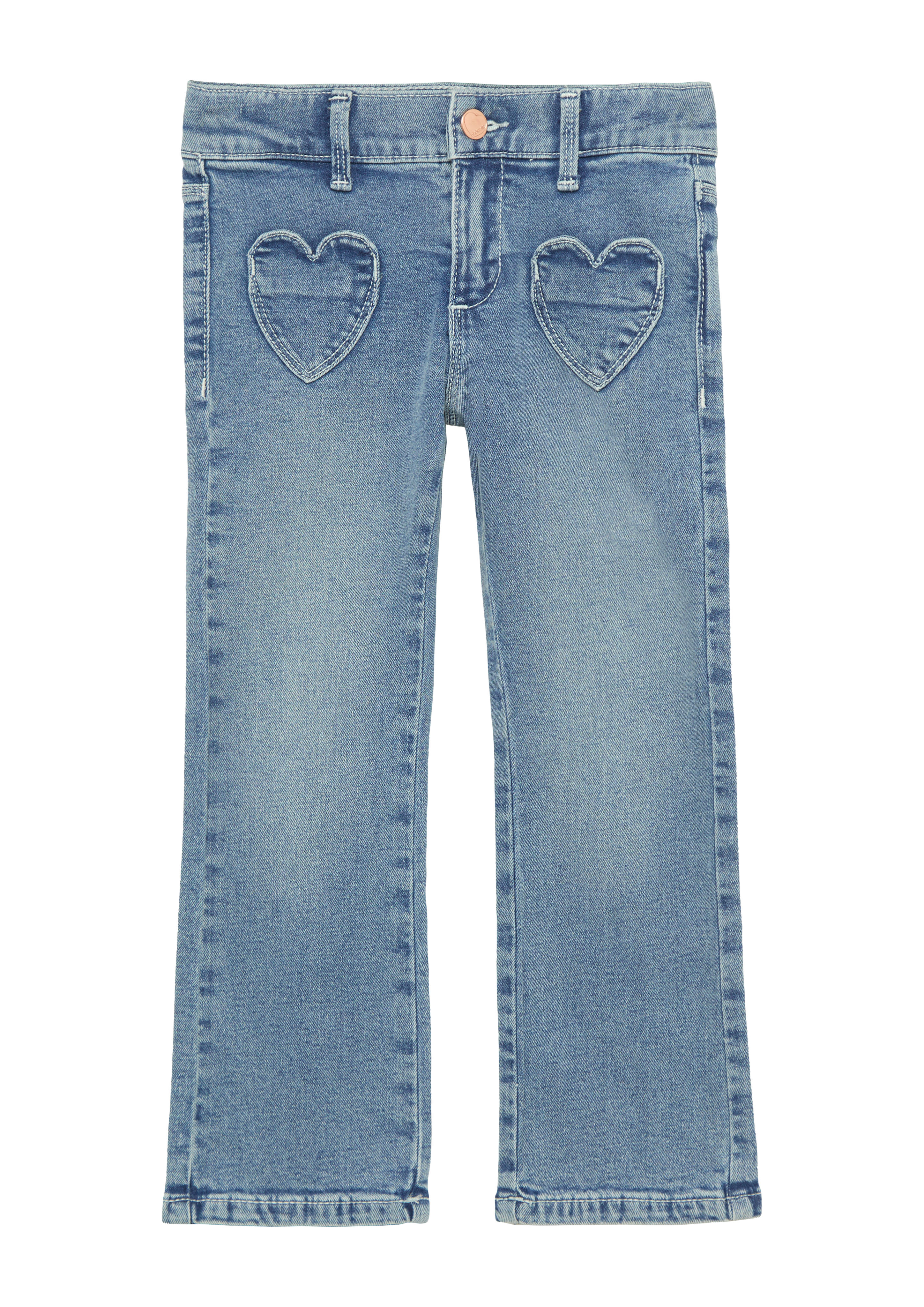 s.Oliver - Jeans Betsy / Regular Fit / Mid Rise / Flared Leg, Kinder, blau