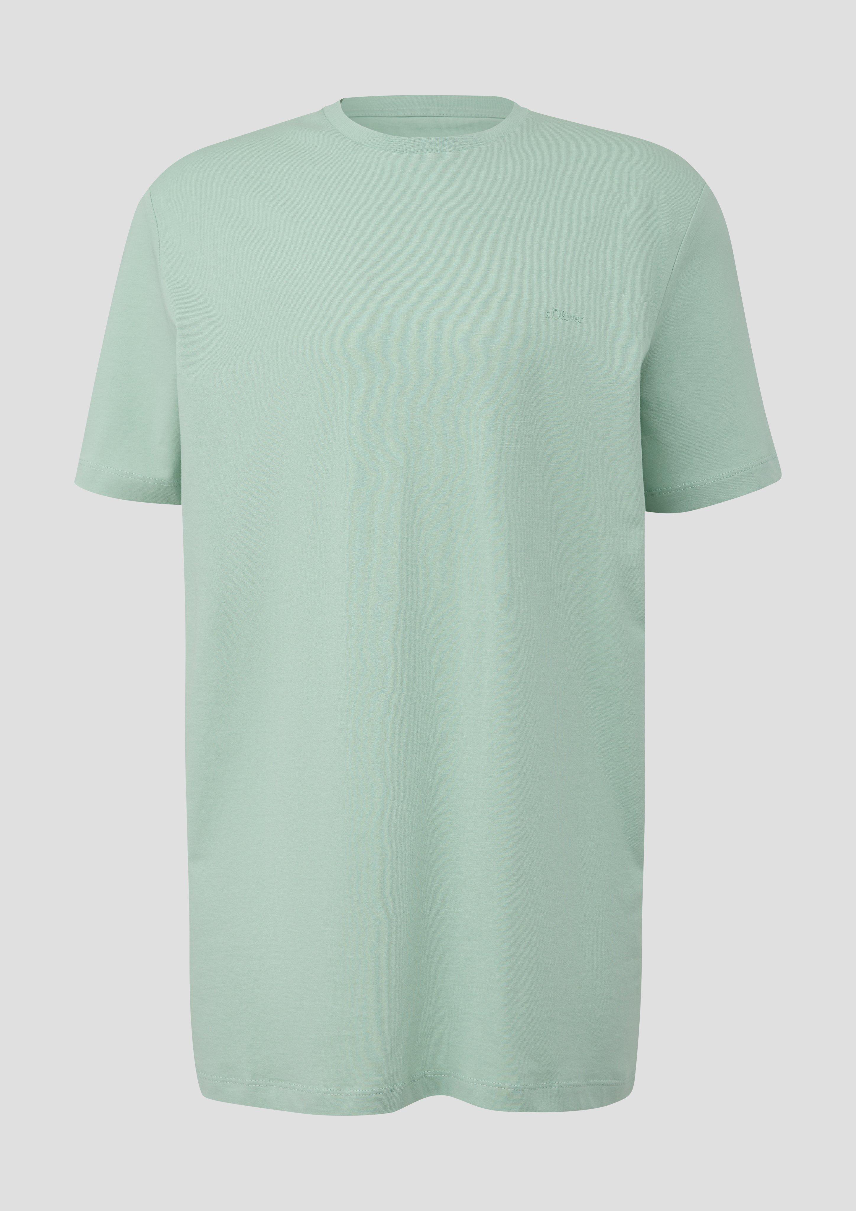 Thumbnail - s.Oliver - T-Shirt mit kleinem Logo-Print, Herren, türkis