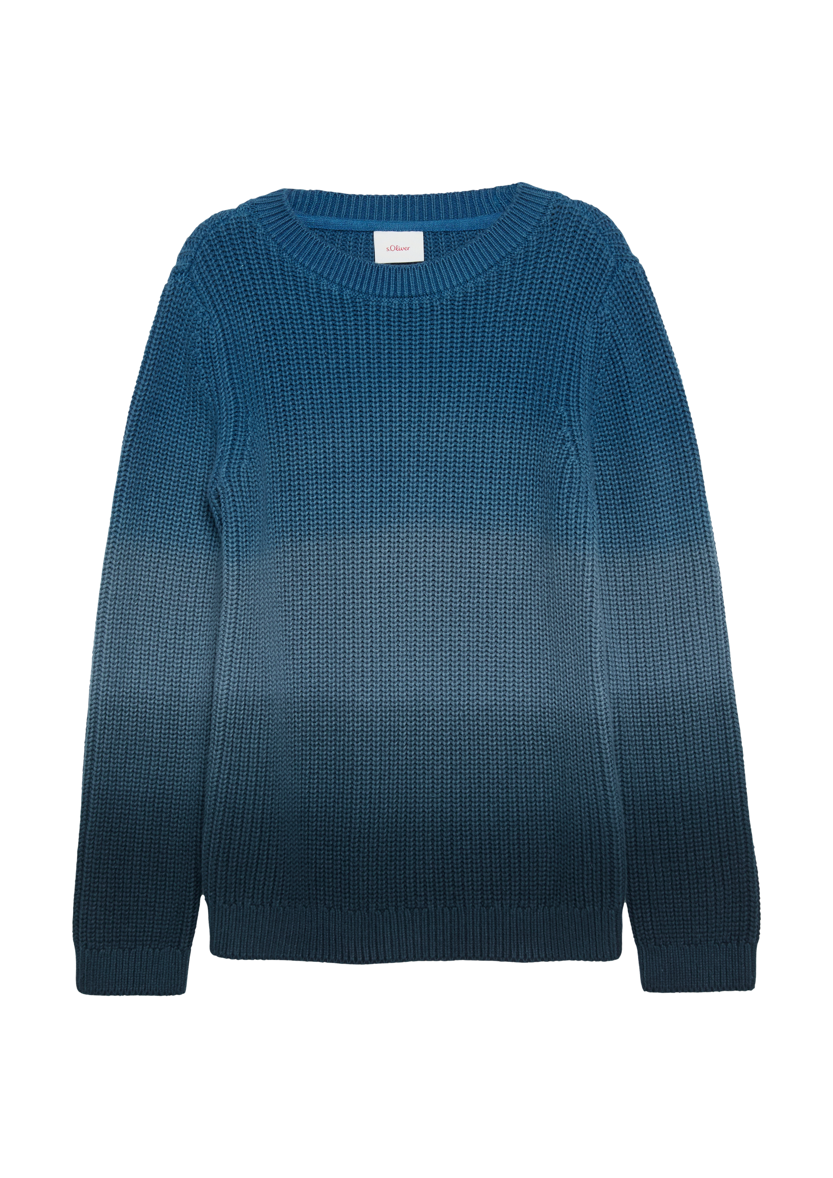 s.Oliver - Strickpullover mit Farbverlauf, Kinder, blau