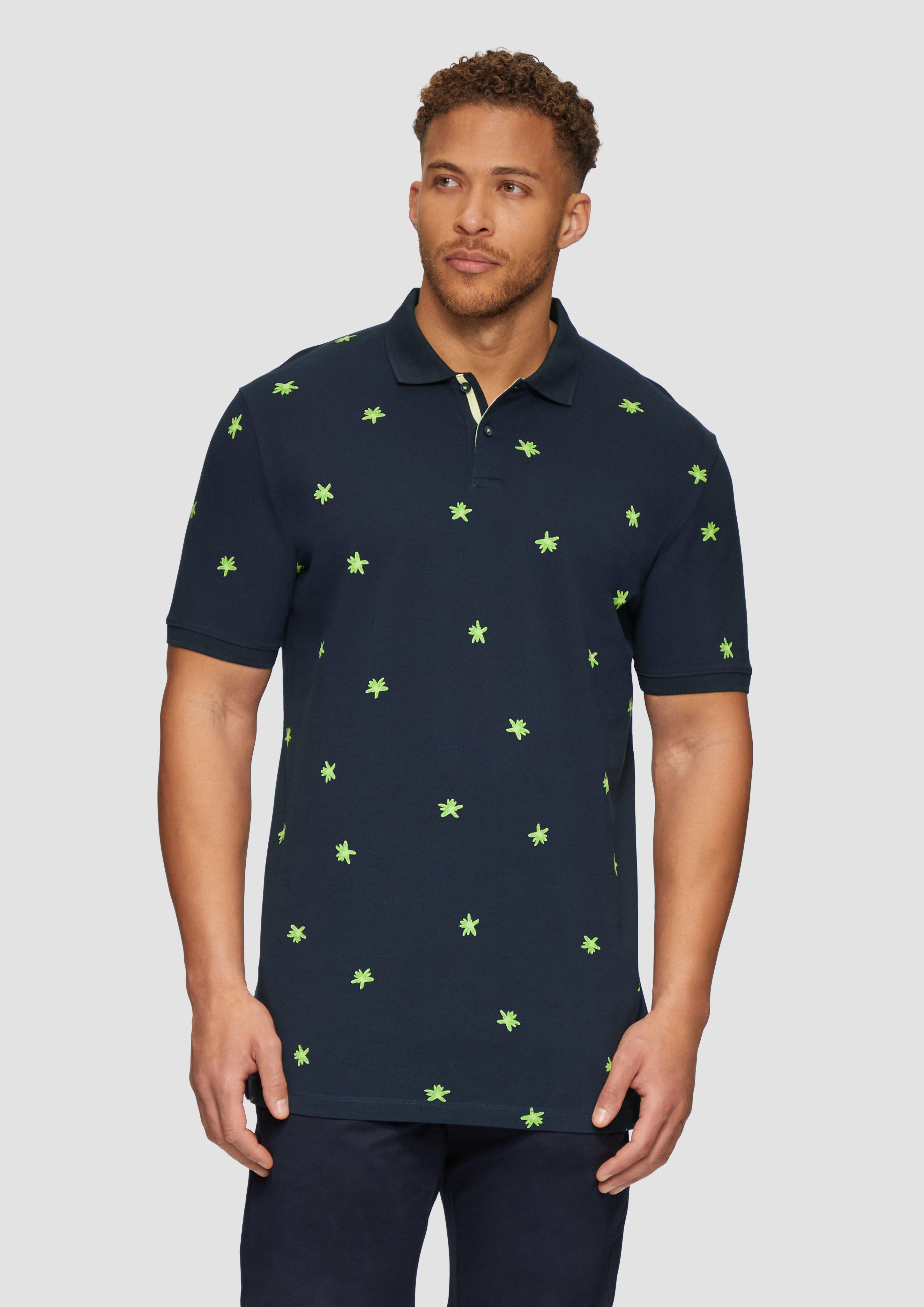 S.Oliver Poloshirt mit All-over-Print