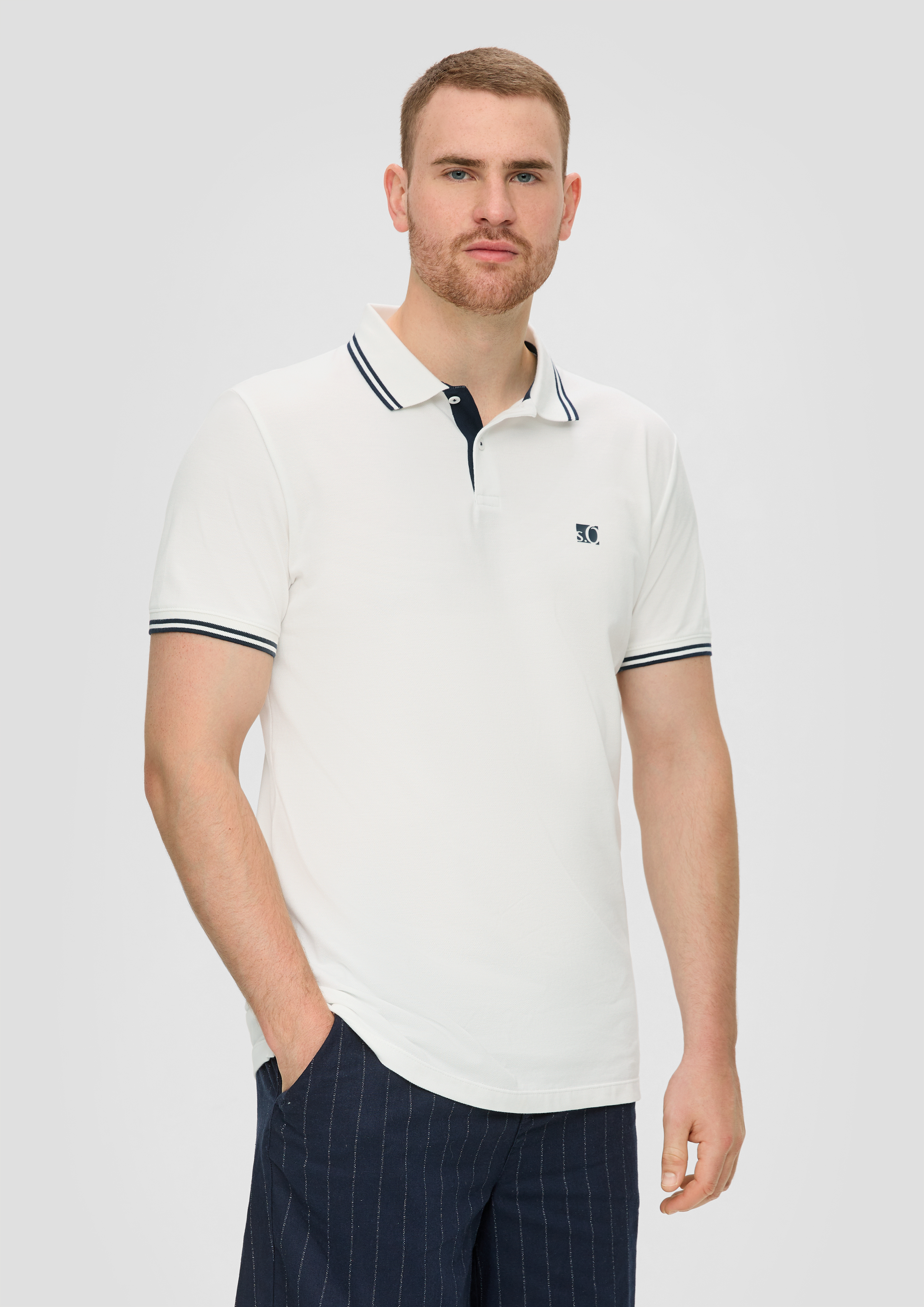 S.Oliver Poloshirt mit Kontrastdetails