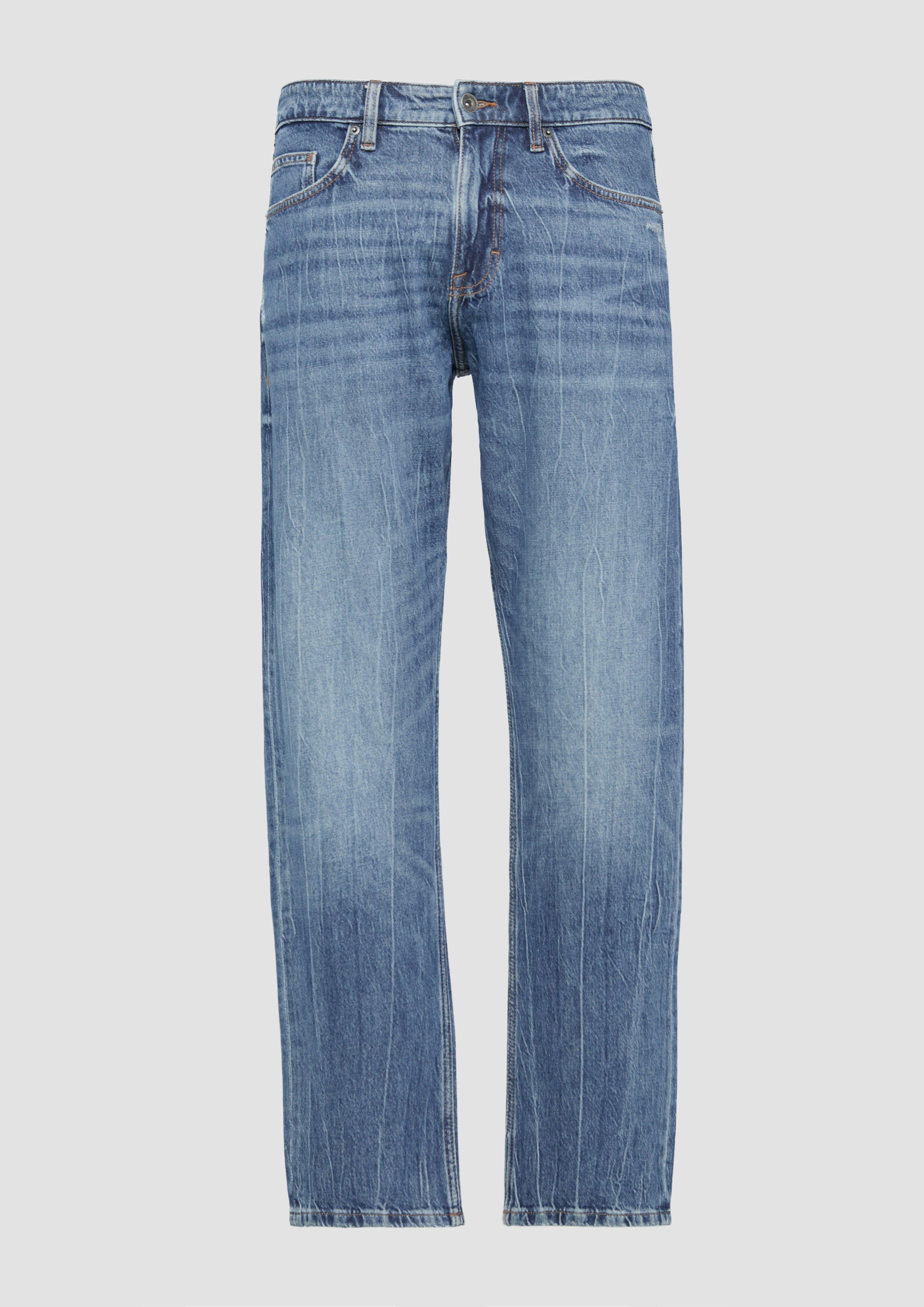 Thumbnail - QS - Jeans Pete / Regular Fit / Mid Rise / Straight Leg, Herren, blau