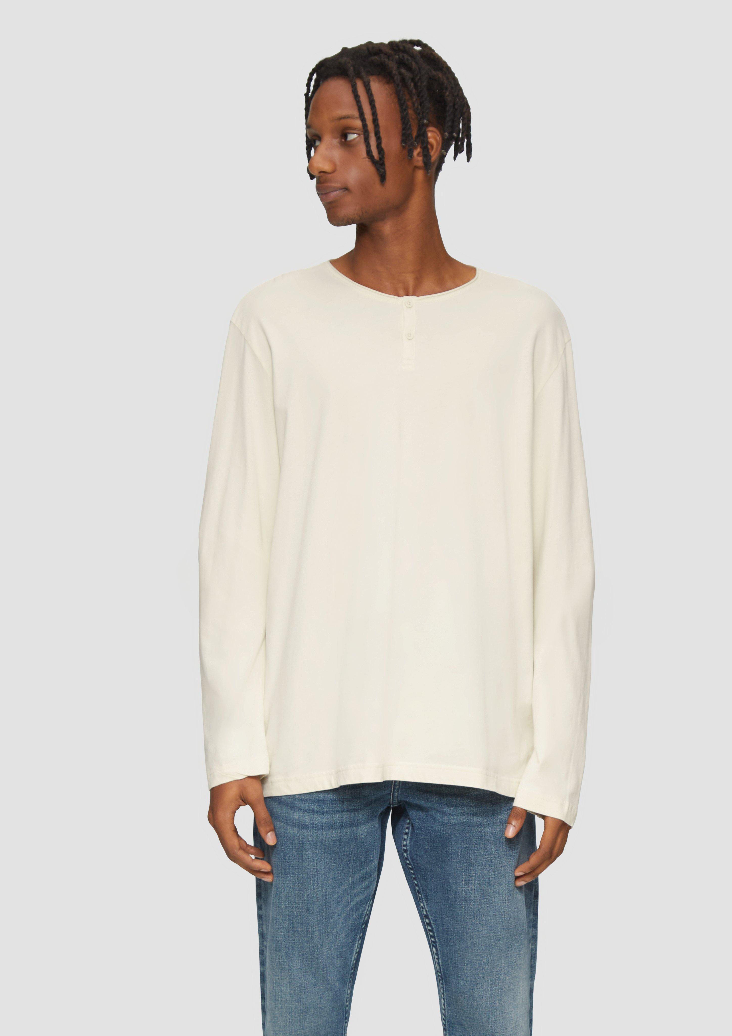 S.Oliver Gewaschenes Longsleeve mit Rollkante