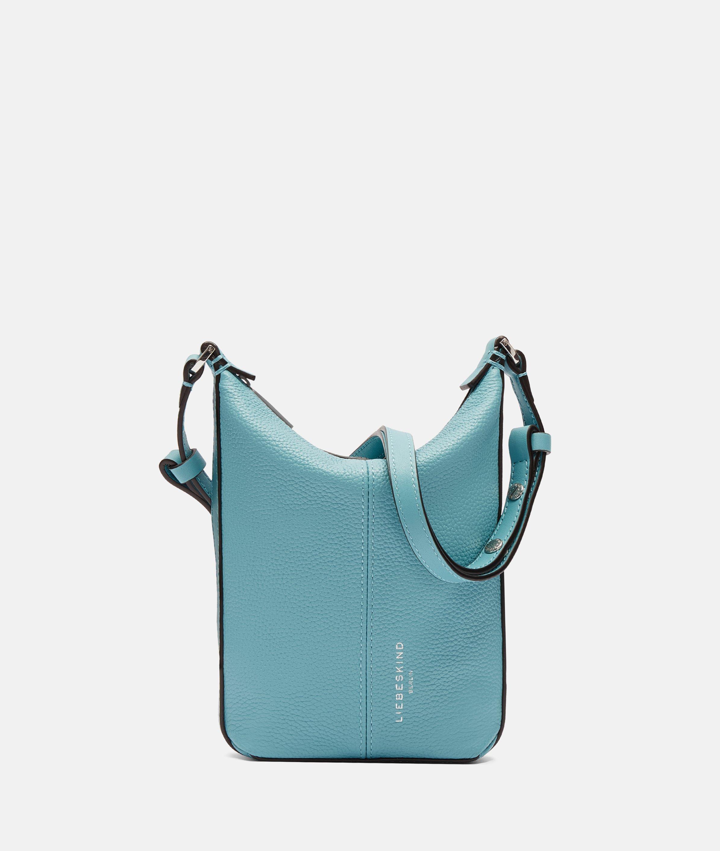 Liebeskind Berlin - Kleine Crossbody-Bag aus Rindsleder -  blau