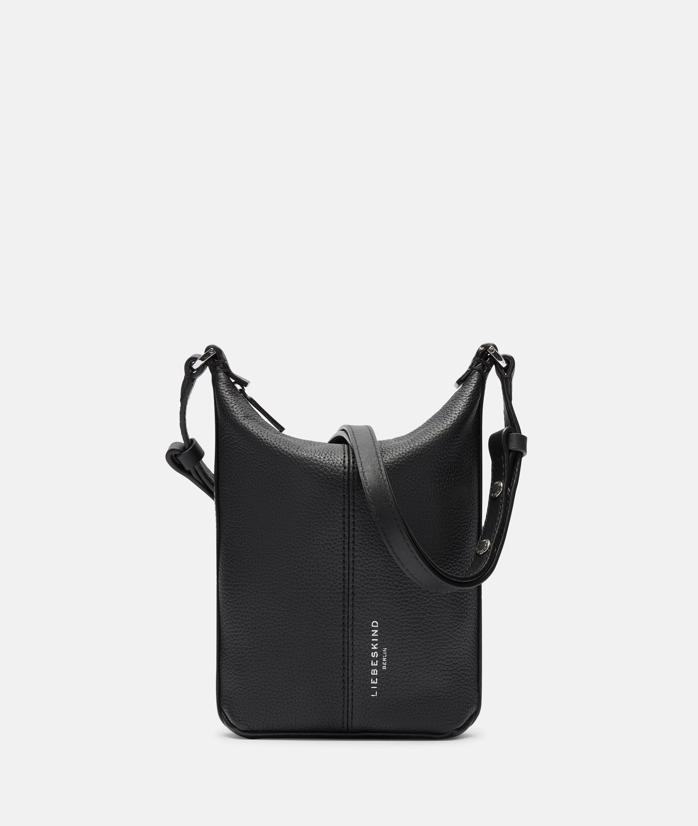 Liebeskind Berlin - Kleine Crossbody-Bag aus Rindsleder -  schwarz