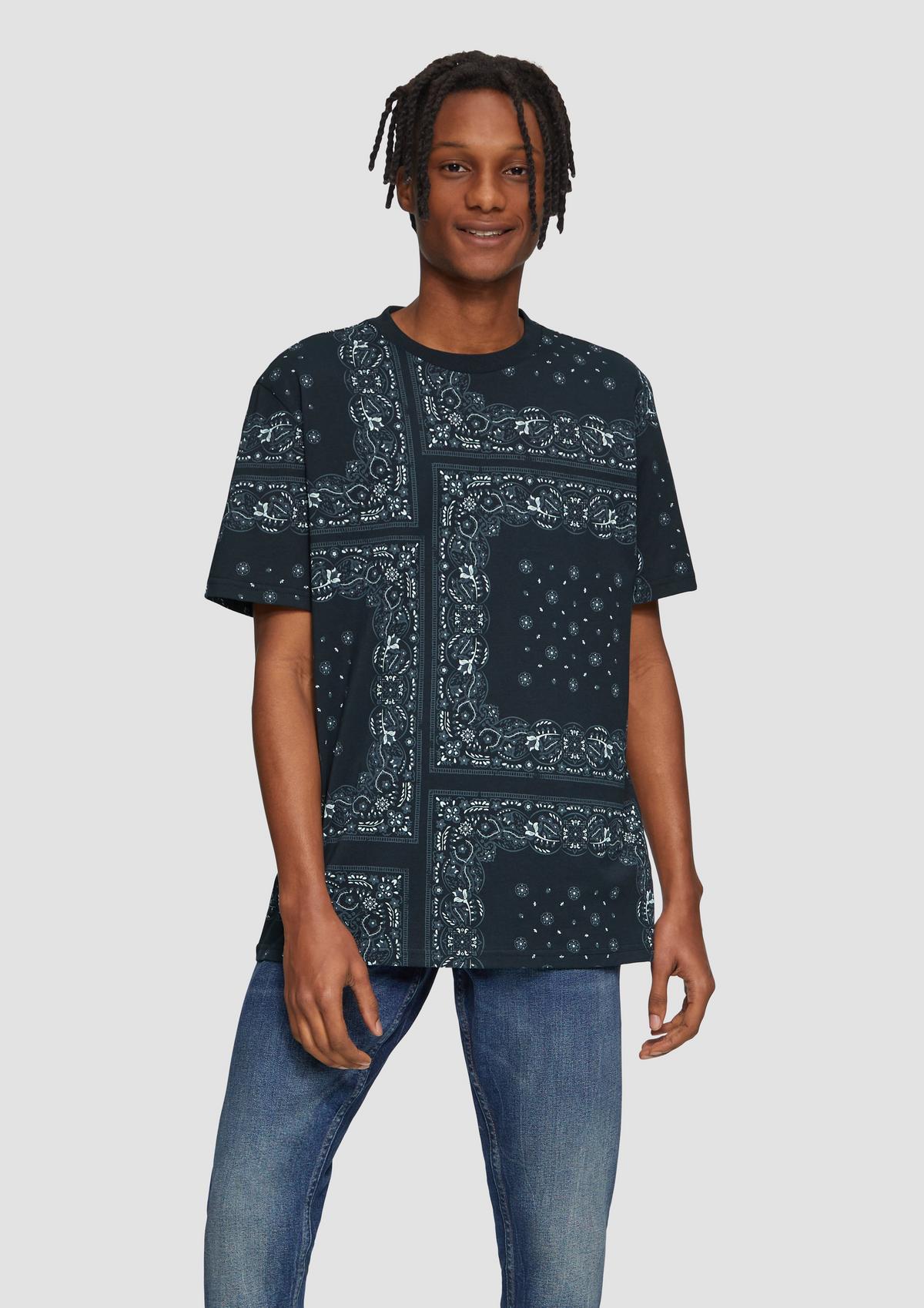 【関税・送料込】Paisley contrast t-shirts - 1050 ETRO paisley-print Cotton Shirt | Blue | FARFETCH