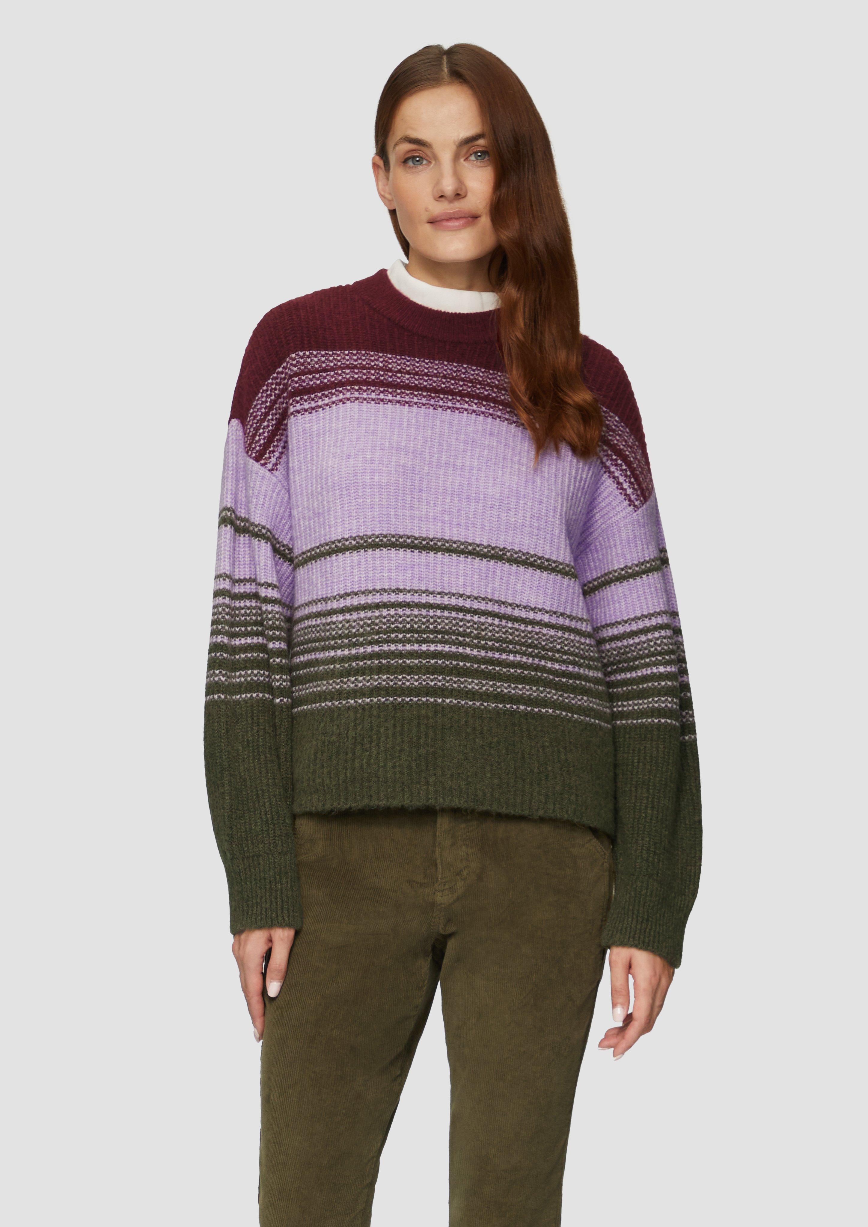 S.Oliver Gestreifter Strickpullover im Relaxed Fit