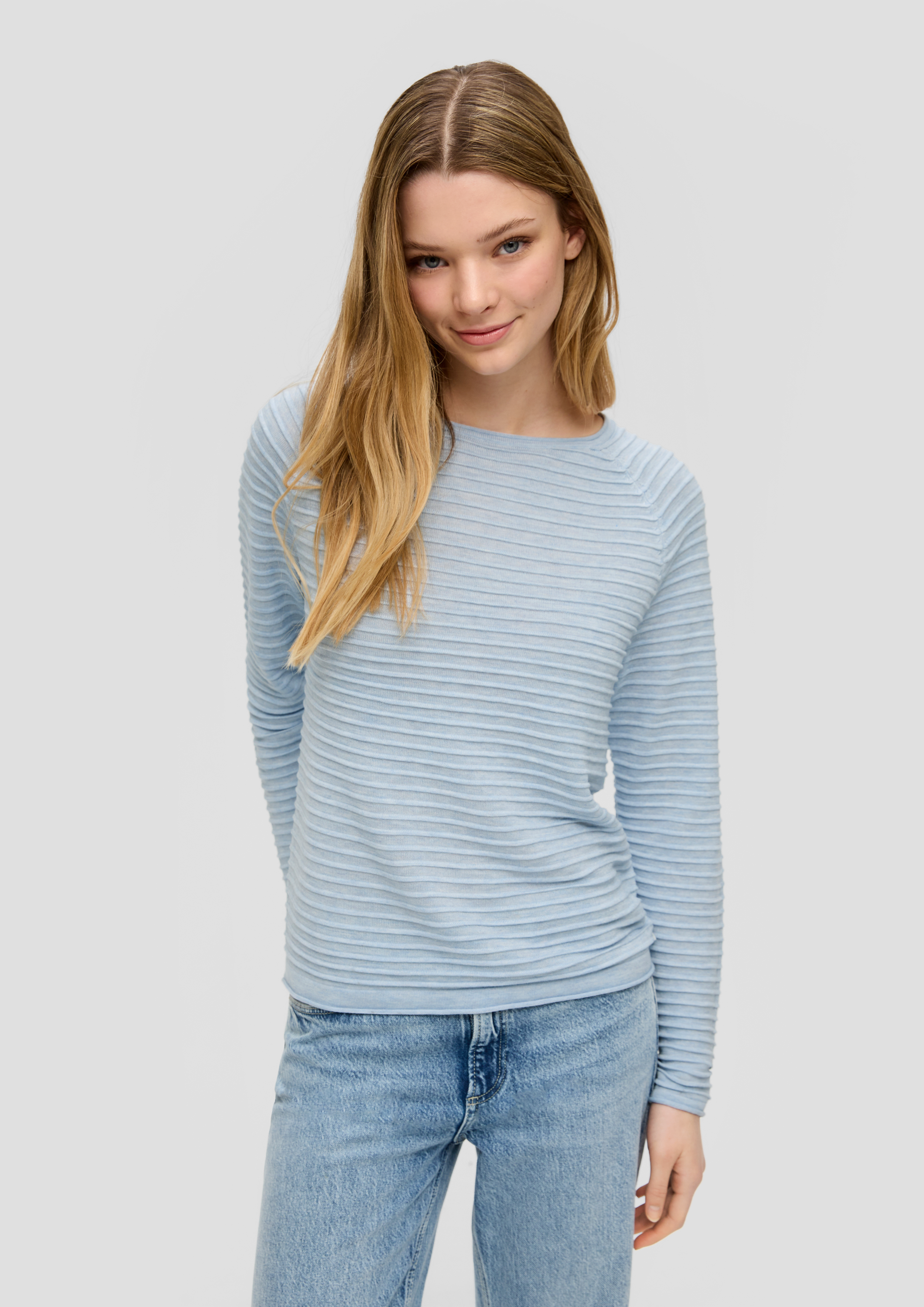 S.Oliver Strickpullover mit Streifen-Optik