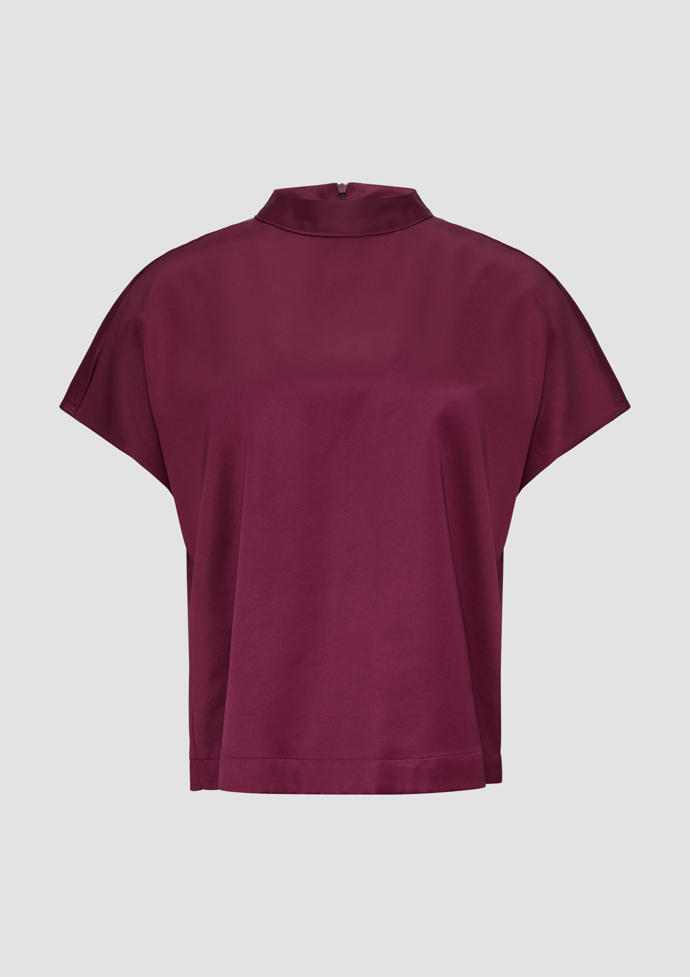 Thumbnail - s.Oliver - Satinbluse im Loose Fit, Damen, Rosa