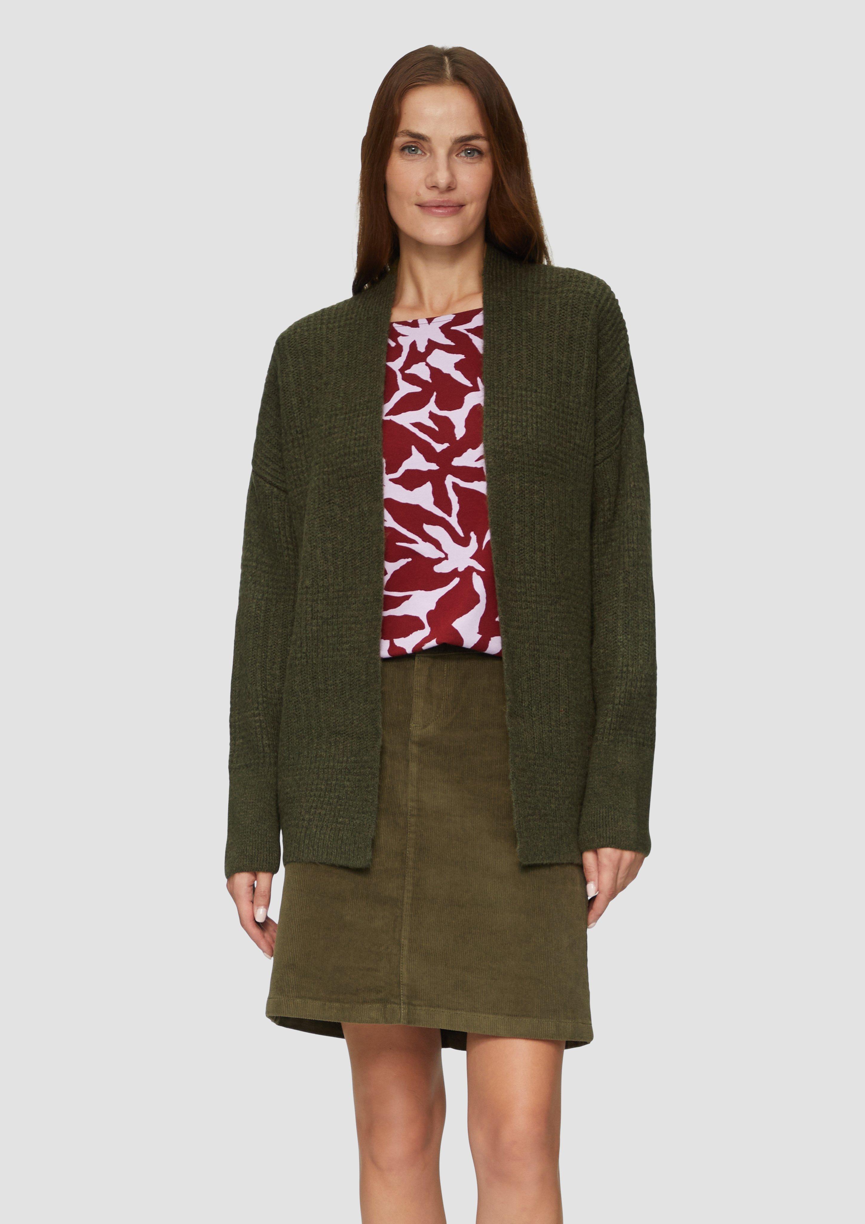 S.Oliver Flauschige Strickjacke in Oversize