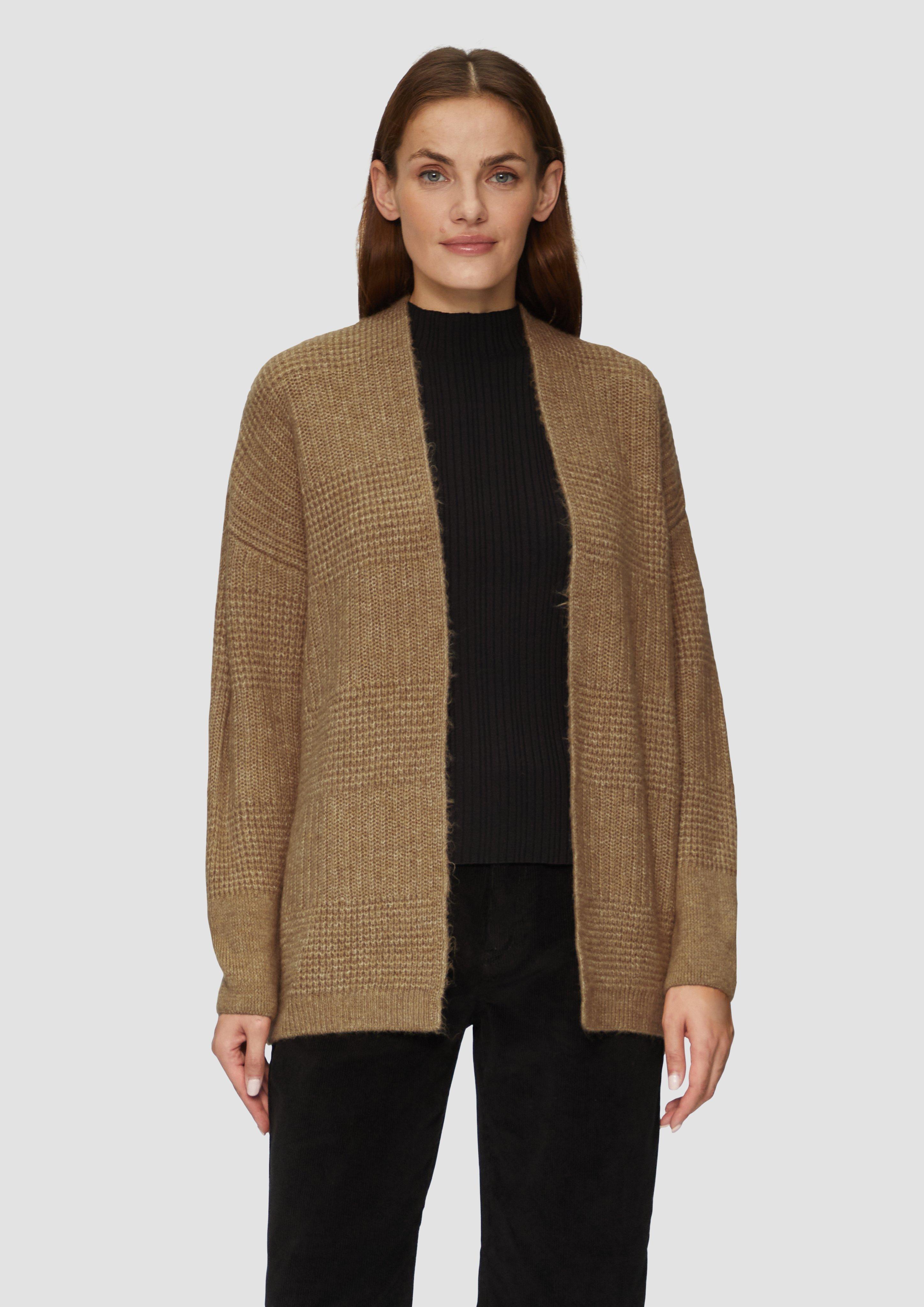 S.Oliver Flauschige Strickjacke in Oversize