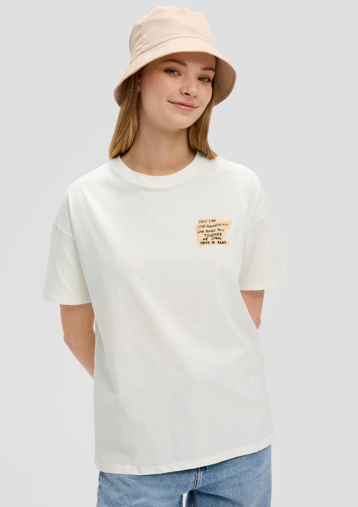 s.Oliver T-shirt oversize à imprimé sur le devant