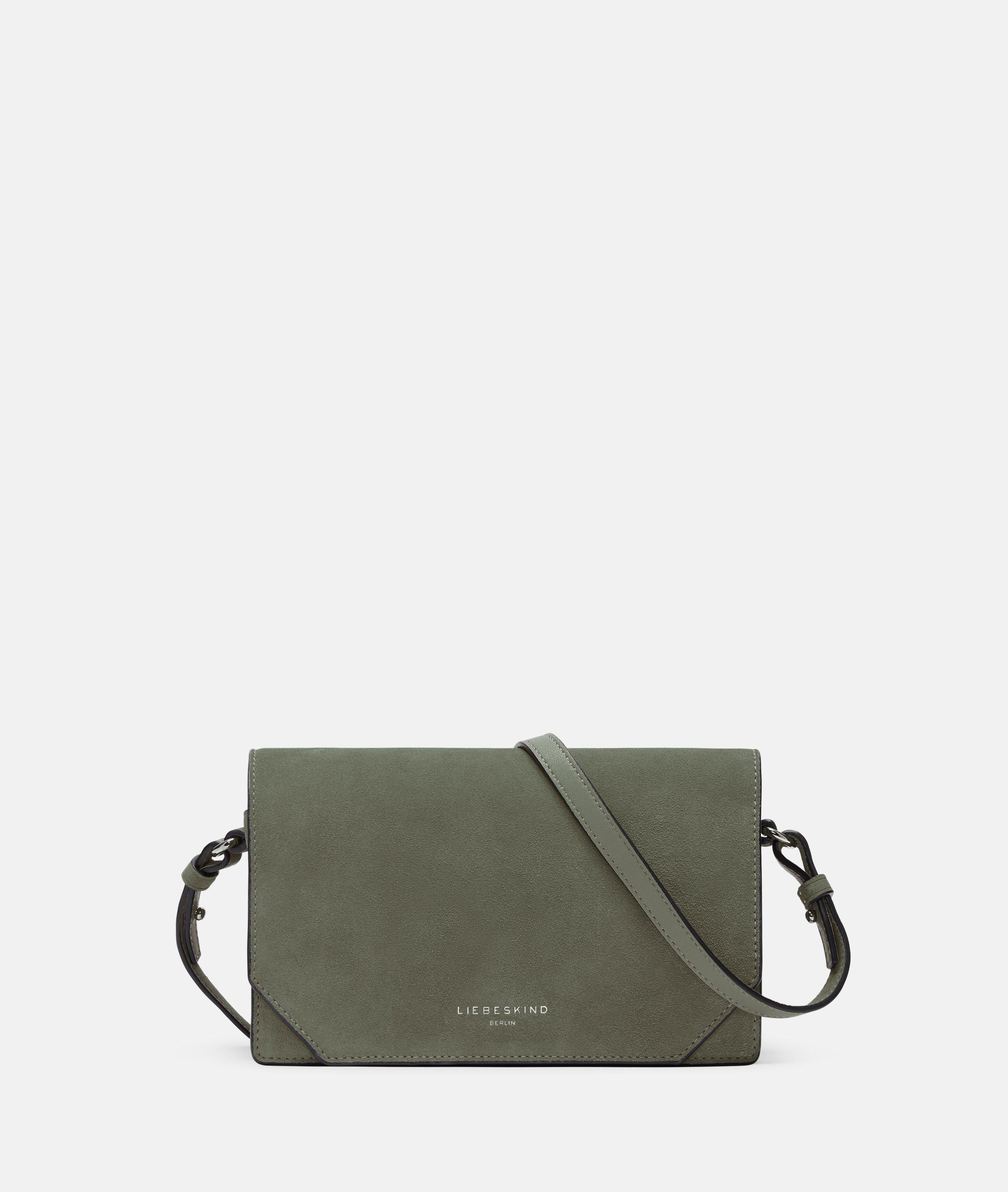 Liebeskind Berlin - Crossbody-Bag aus softem Veloursleder -  Grün