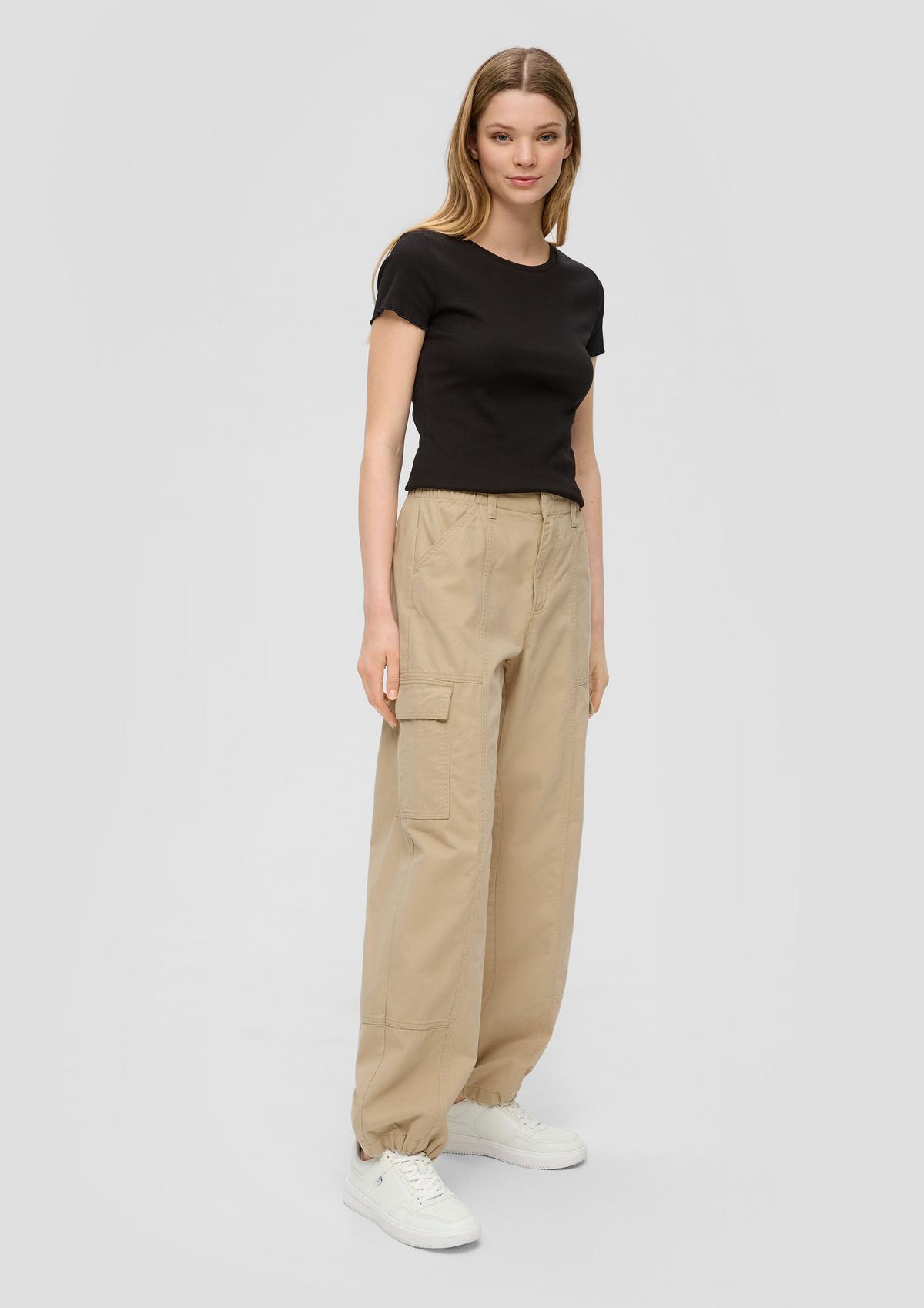 Twill cargo trousers