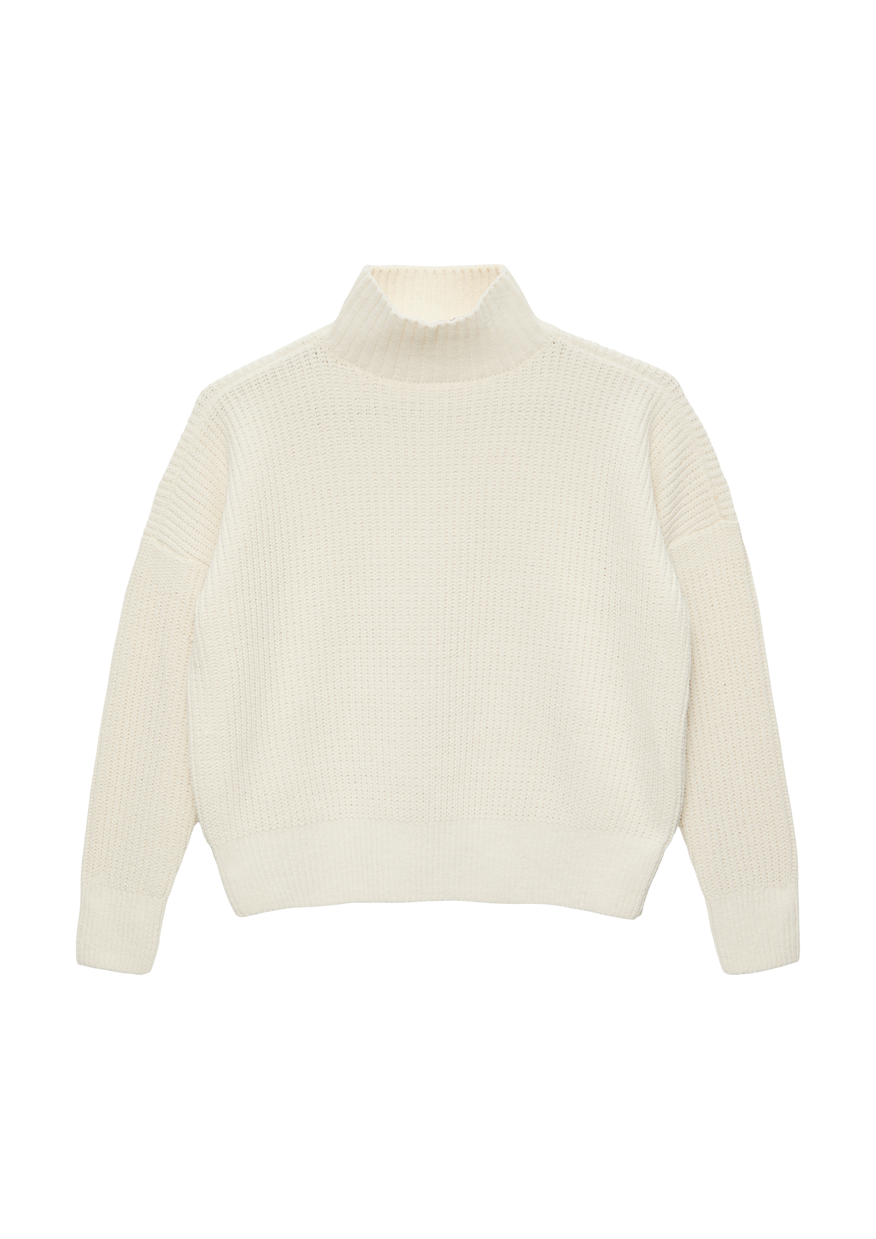 s.Oliver - Strickpullover mit Stehkragen, Mädchen, Beige