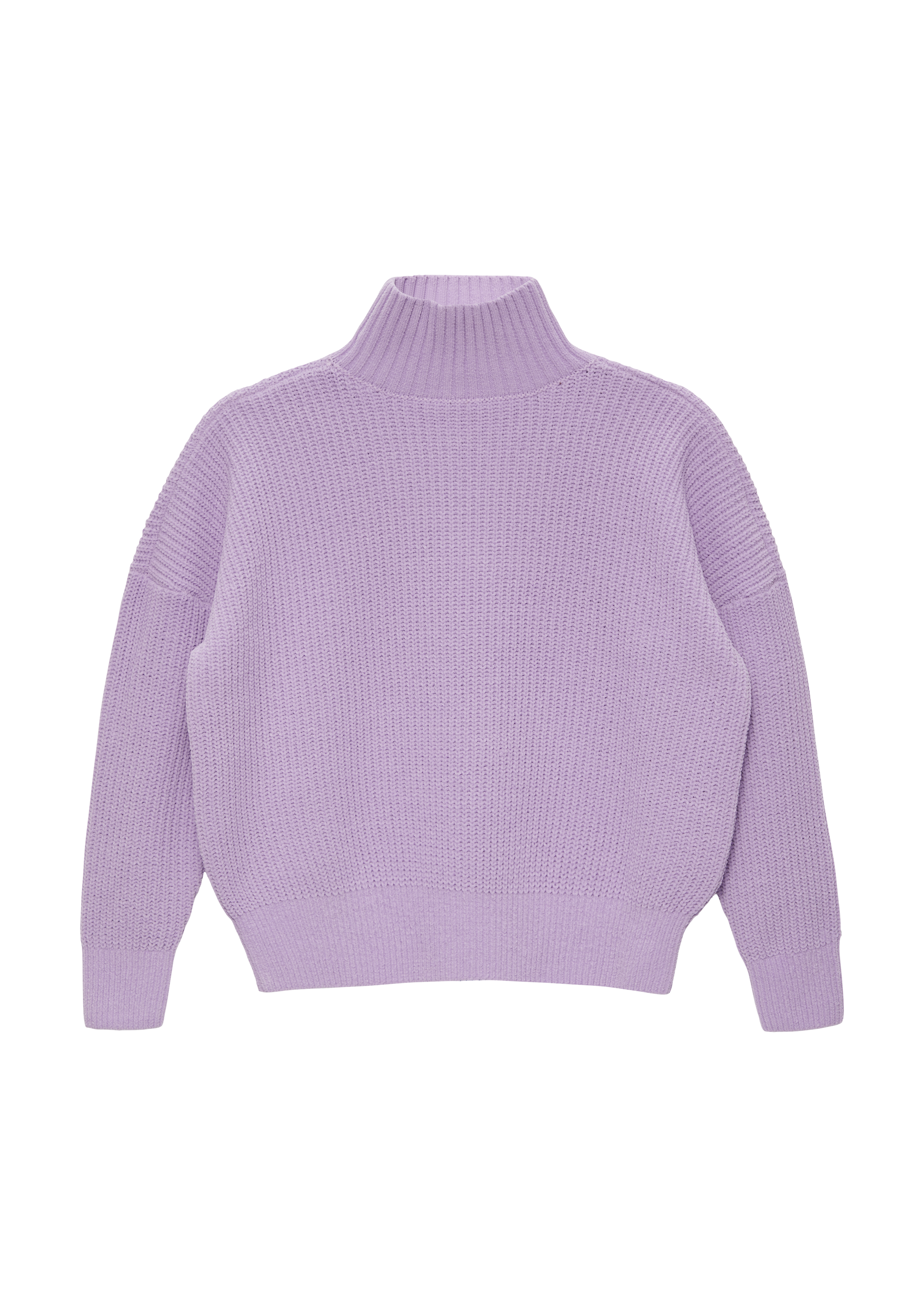 s.Oliver - Strickpullover mit Stehkragen, Mädchen, lila