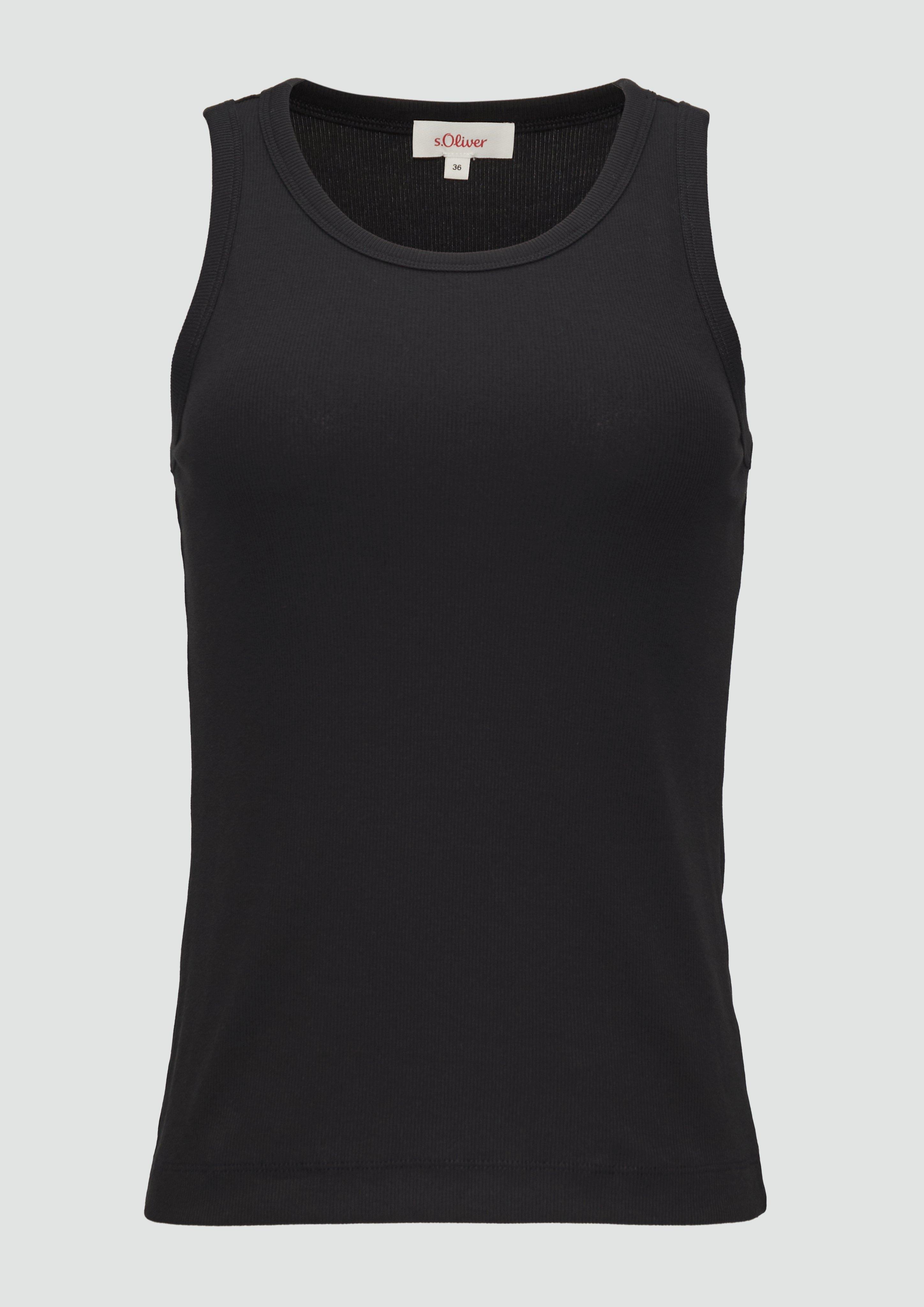 s.Oliver Elastisches Top mit Rippstruktur