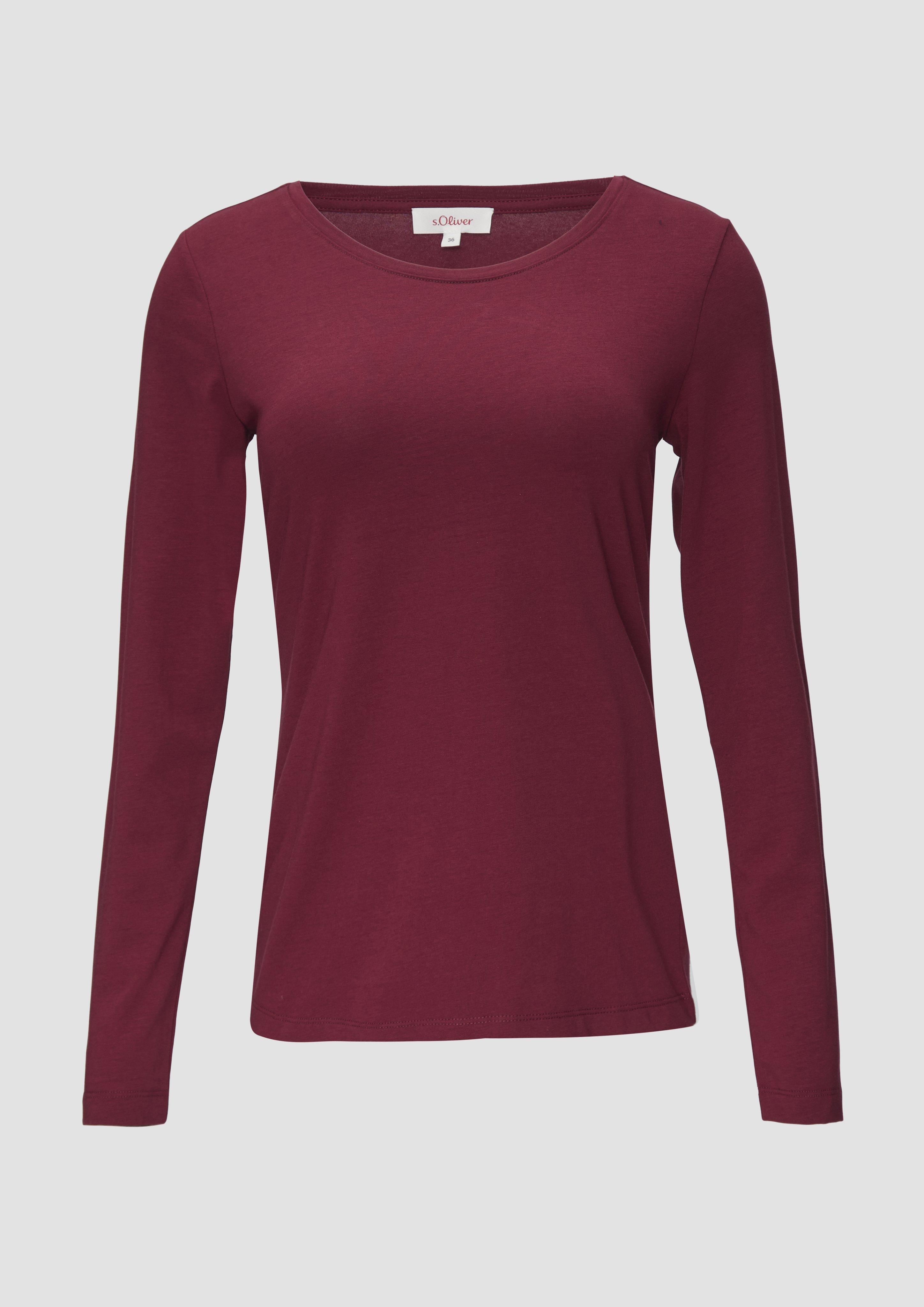 s.Oliver Longsleeve aus Baumwollstretch