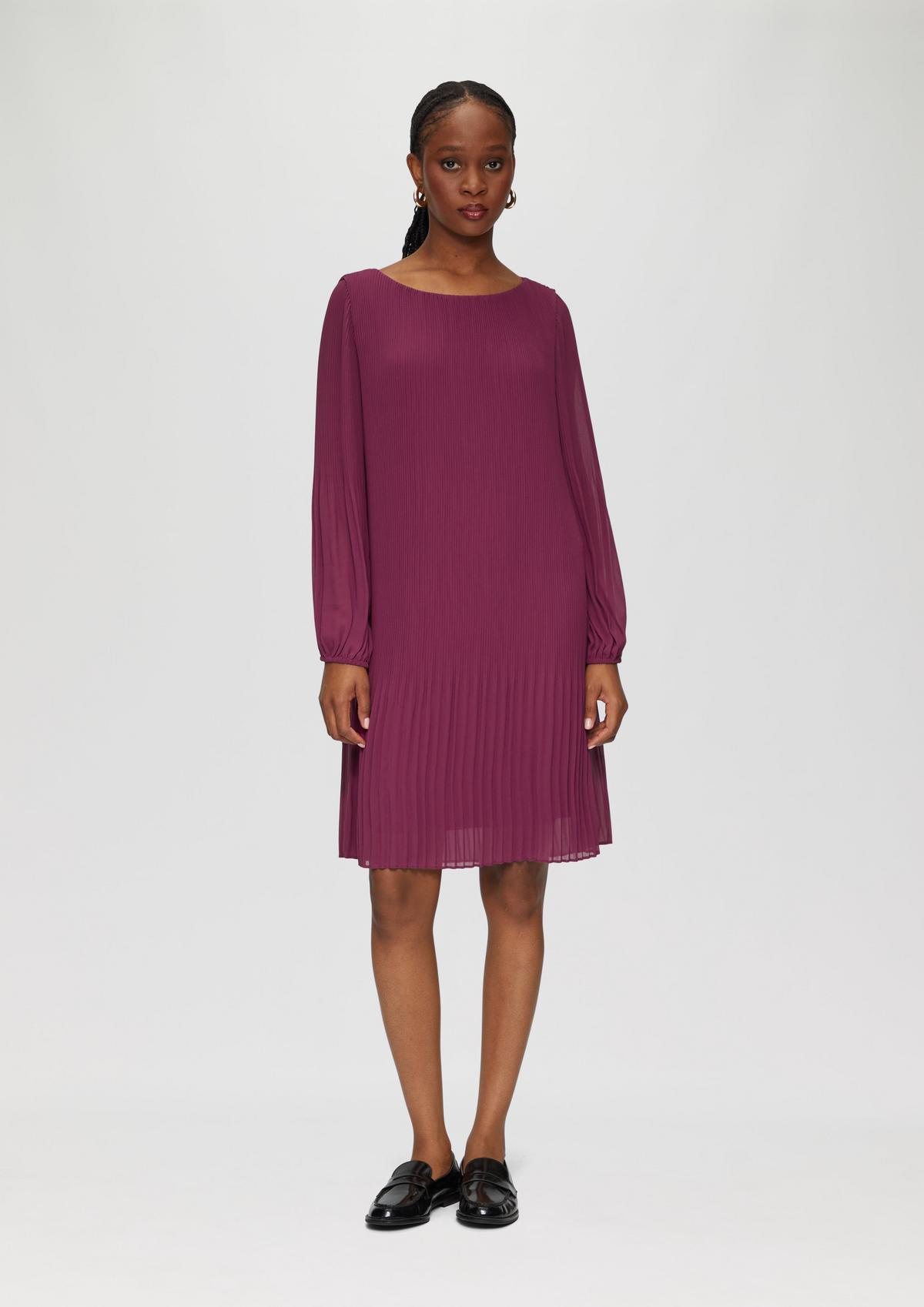 配送員設置 Pleated chiffon s.Oliver | fuchsia - dress ワンピース