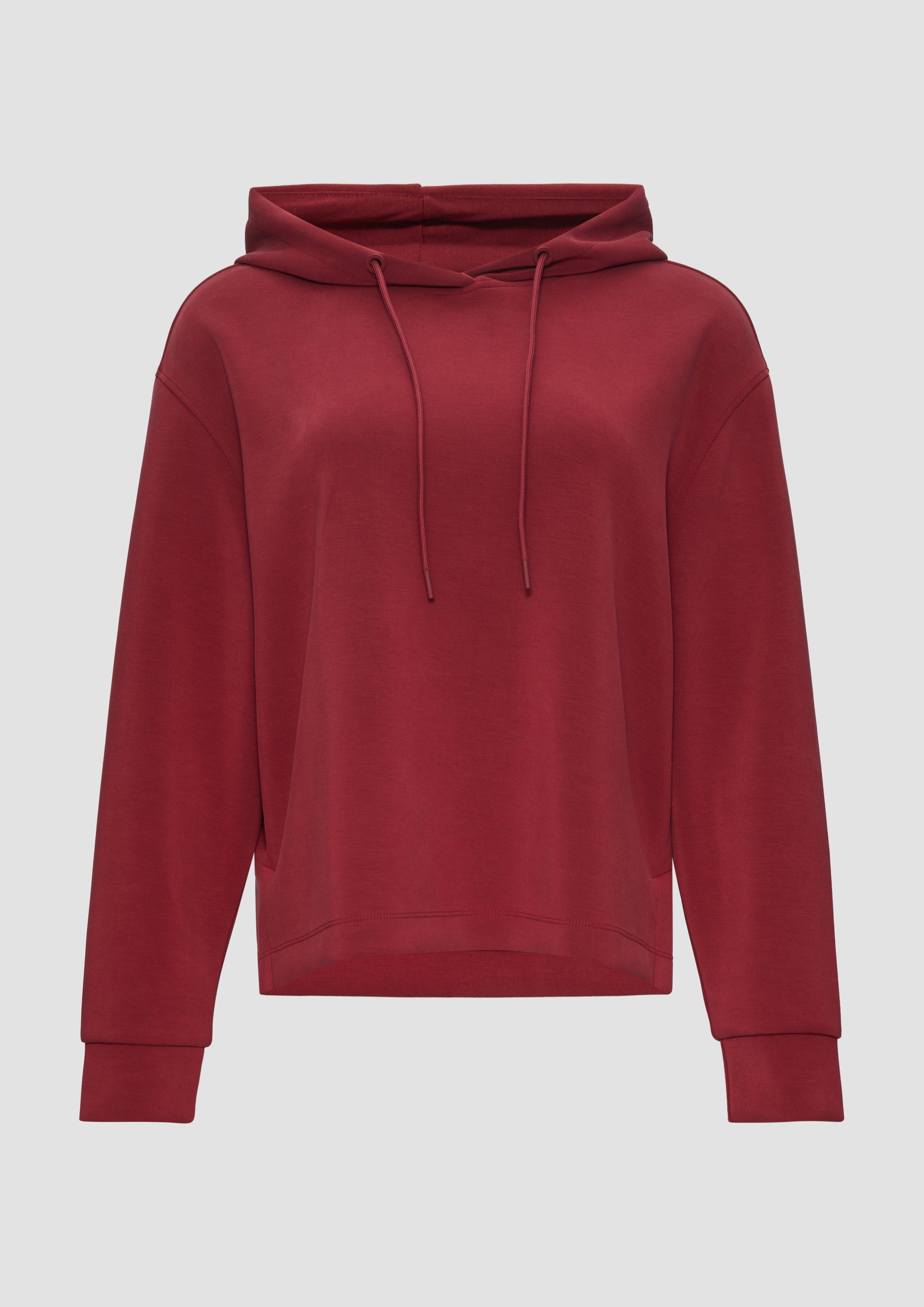 Thumbnail - s.Oliver - Hoodie aus Scuba im Relaxed Fit, Damen, rot