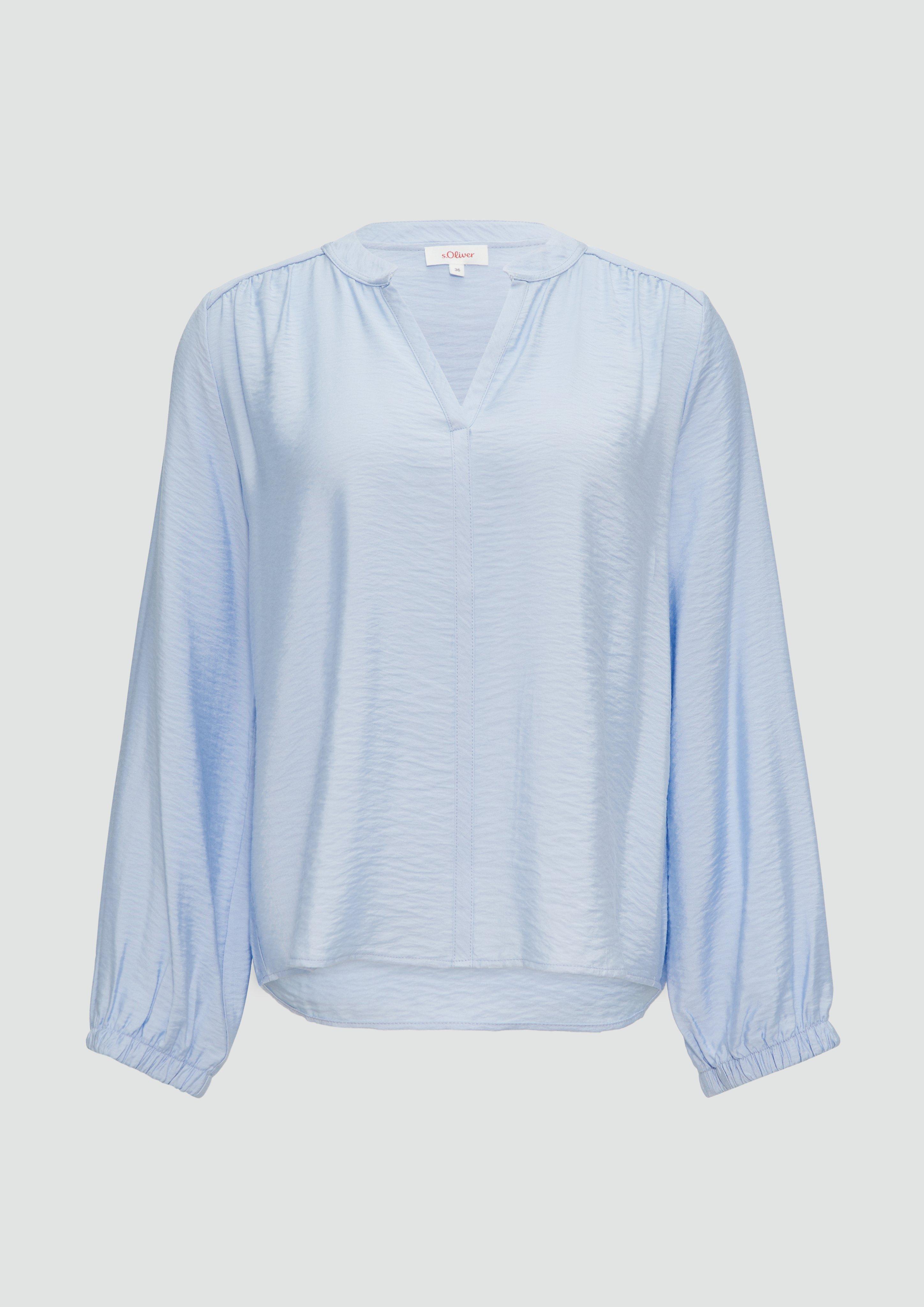 Thumbnail - s.Oliver - Strukturierte Bluse aus Viskosemix, Damen, blau
