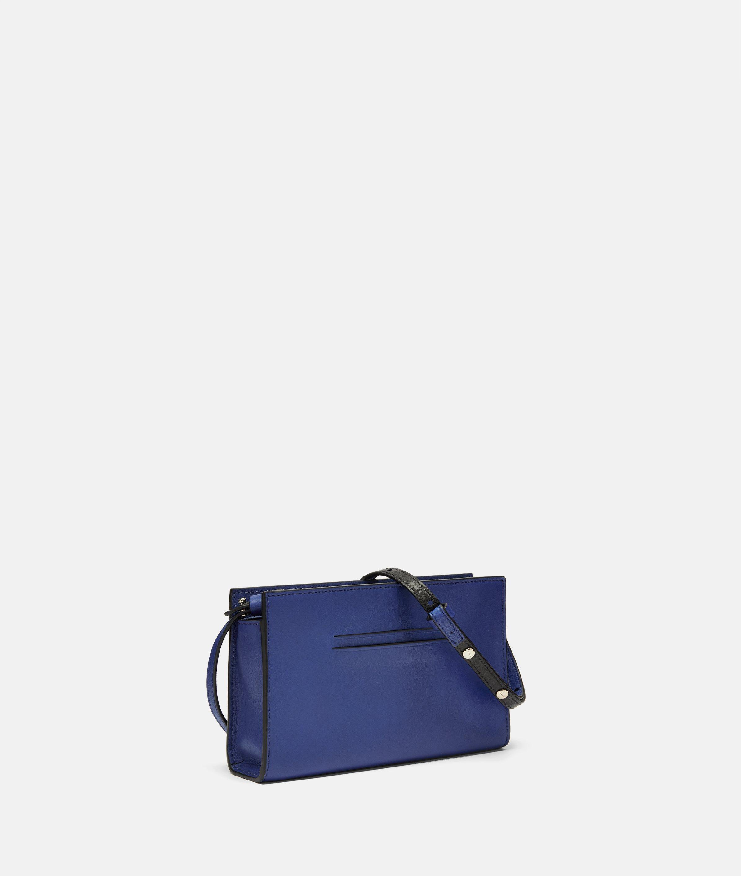 Thumbnail - Liebeskind Berlin - Kleine Crossbody-Bag aus Nappaleder -  blau
