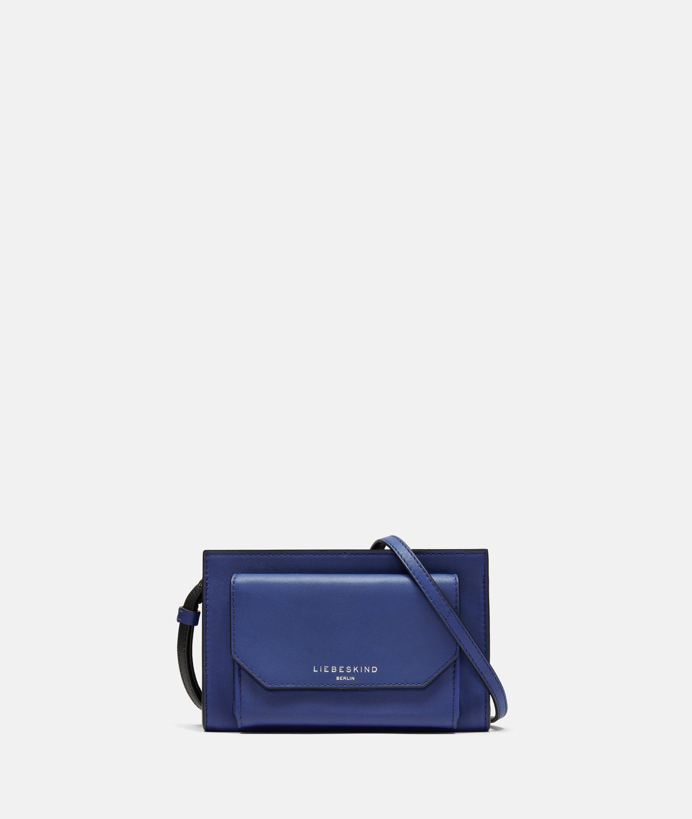 Thumbnail - Liebeskind Berlin - Kleine Crossbody-Bag aus Nappaleder -  blau