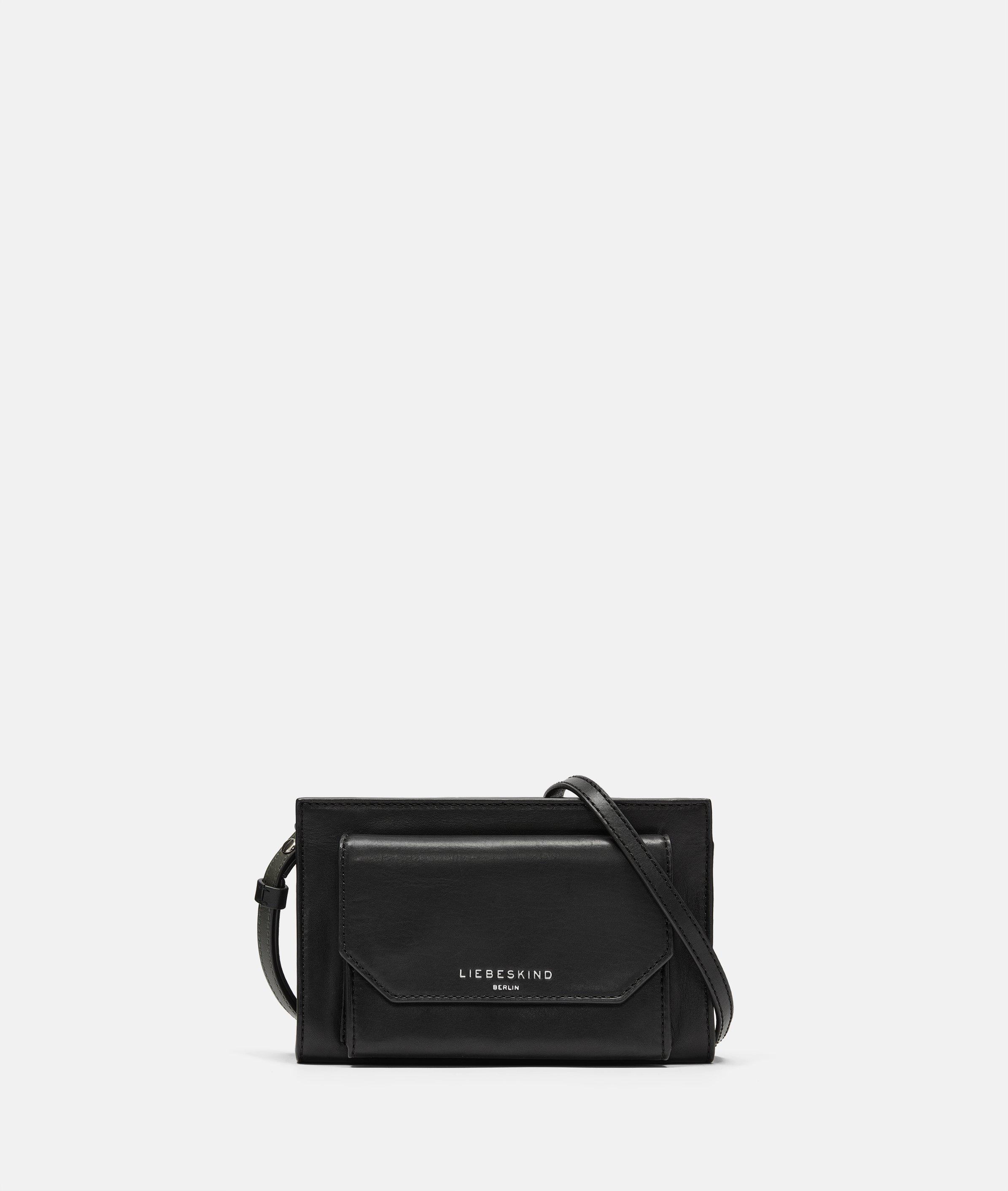 Liebeskind Berlin - Kleine Crossbody-Bag aus Nappaleder -  schwarz