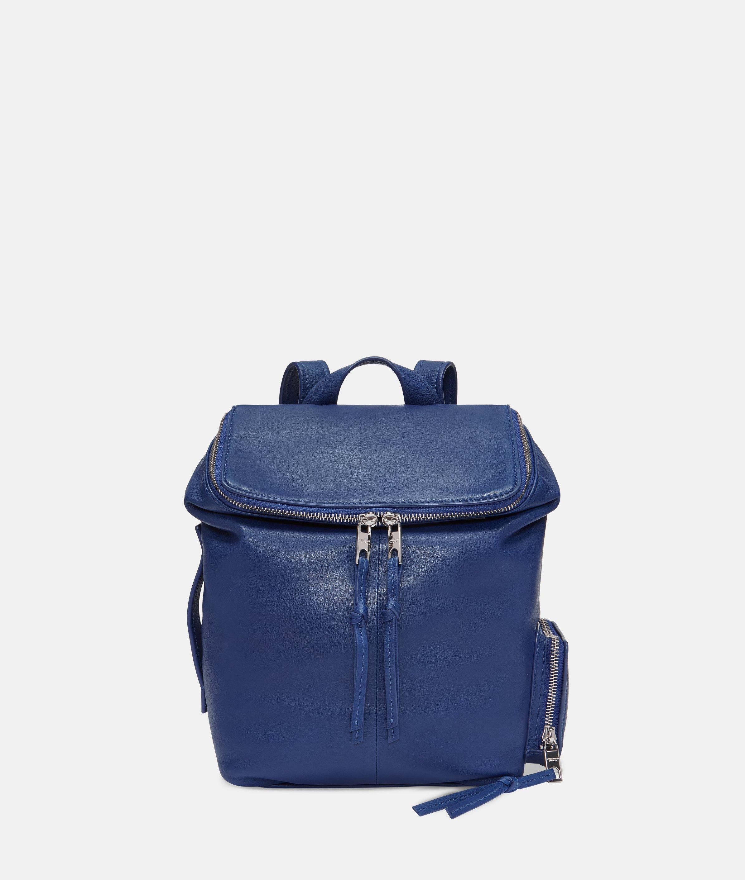 Liebeskind Berlin - Rucksack aus glattem Leder -  blau