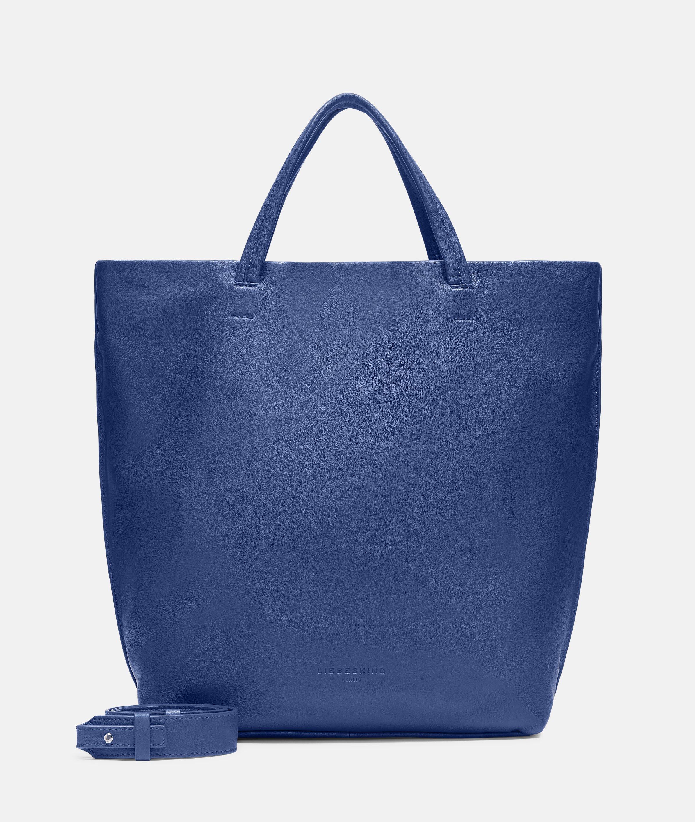 Liebeskind Berlin - Großer Shopper aus weichem Schafsleder -  blau