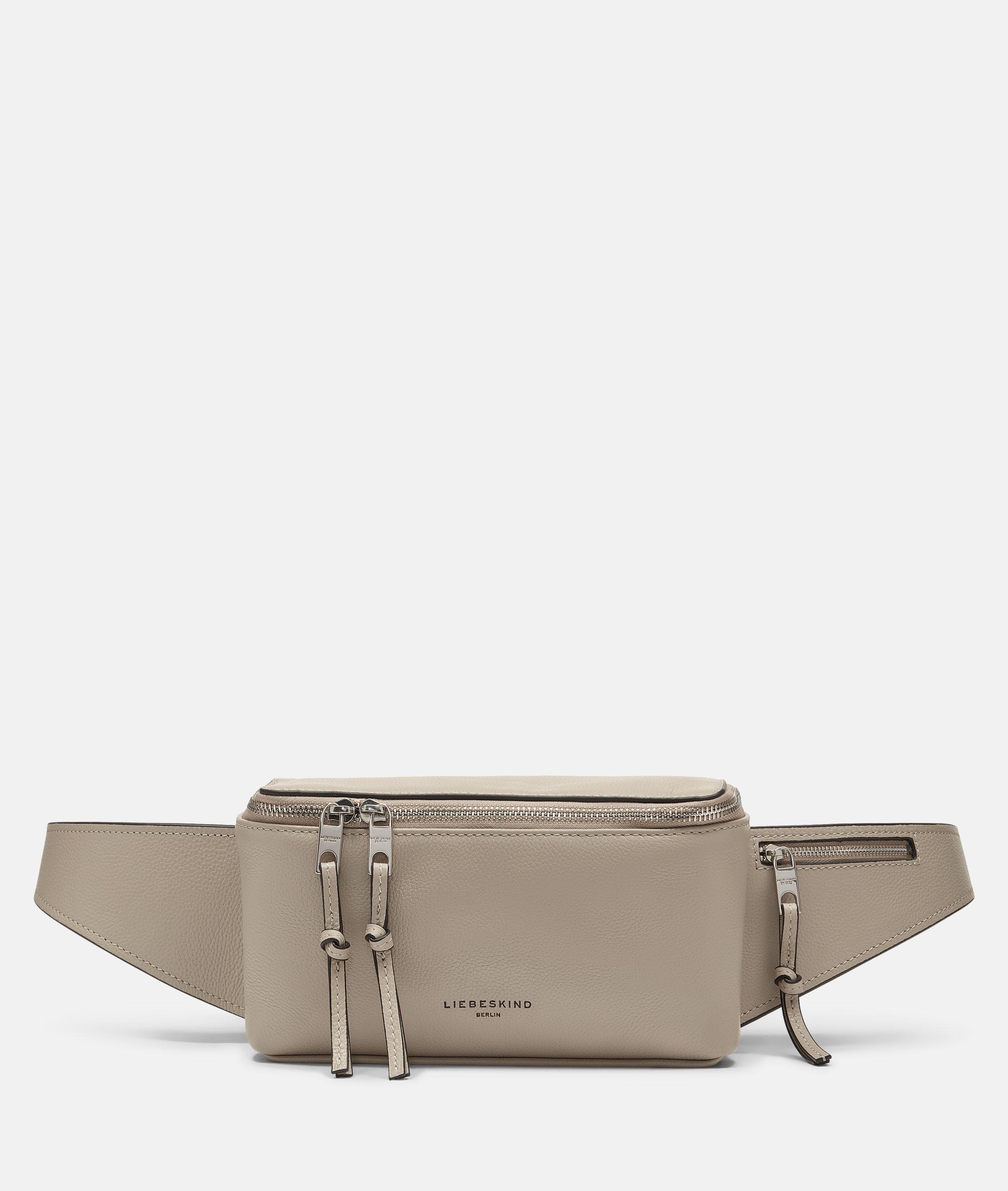 Liebeskind Berlin - Gürteltasche aus festem Rindsleder -  Beige