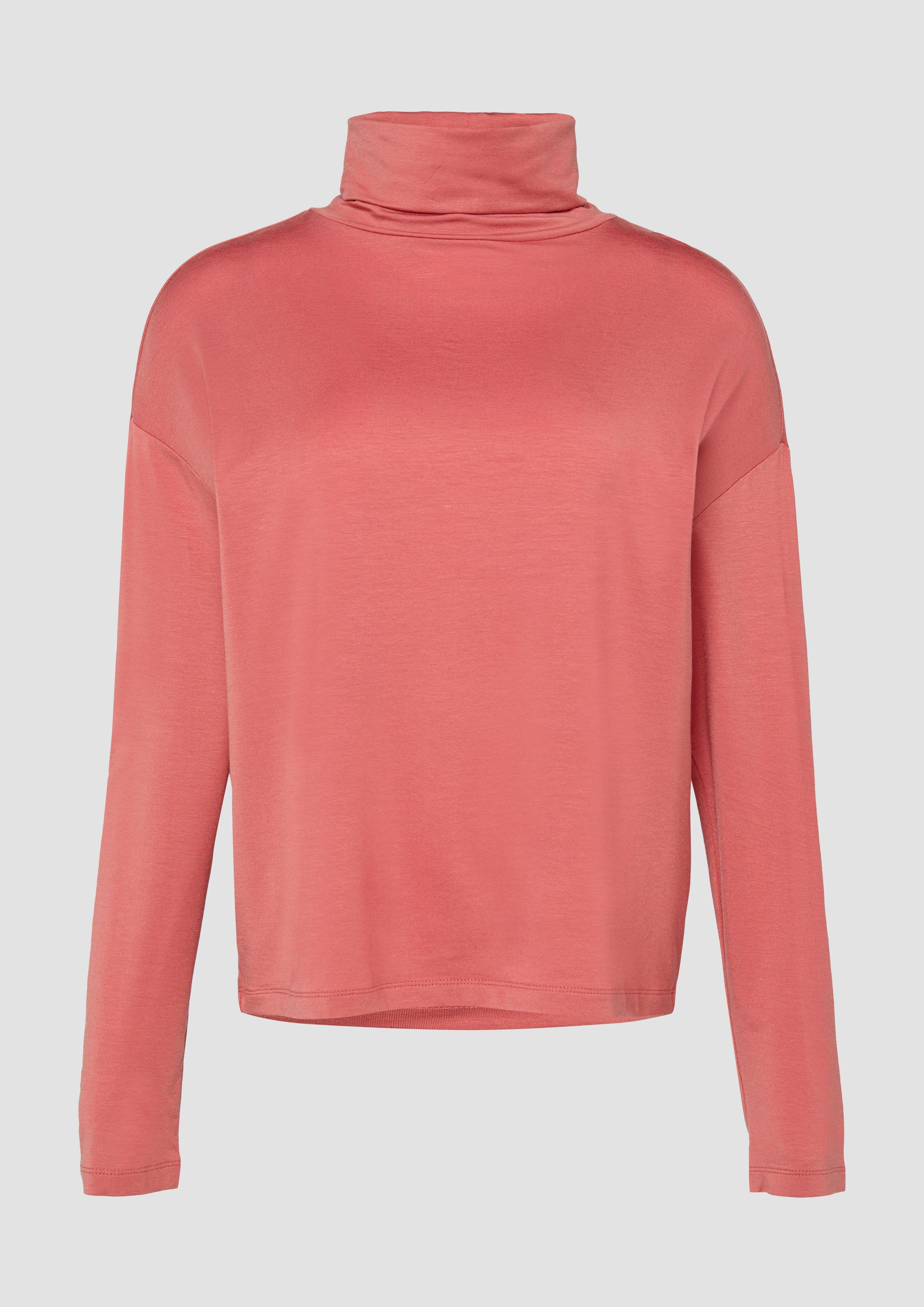 Thumbnail - s.Oliver - Gestreiftes Langarmshirt im Relaxed Fit, Damen, Orange