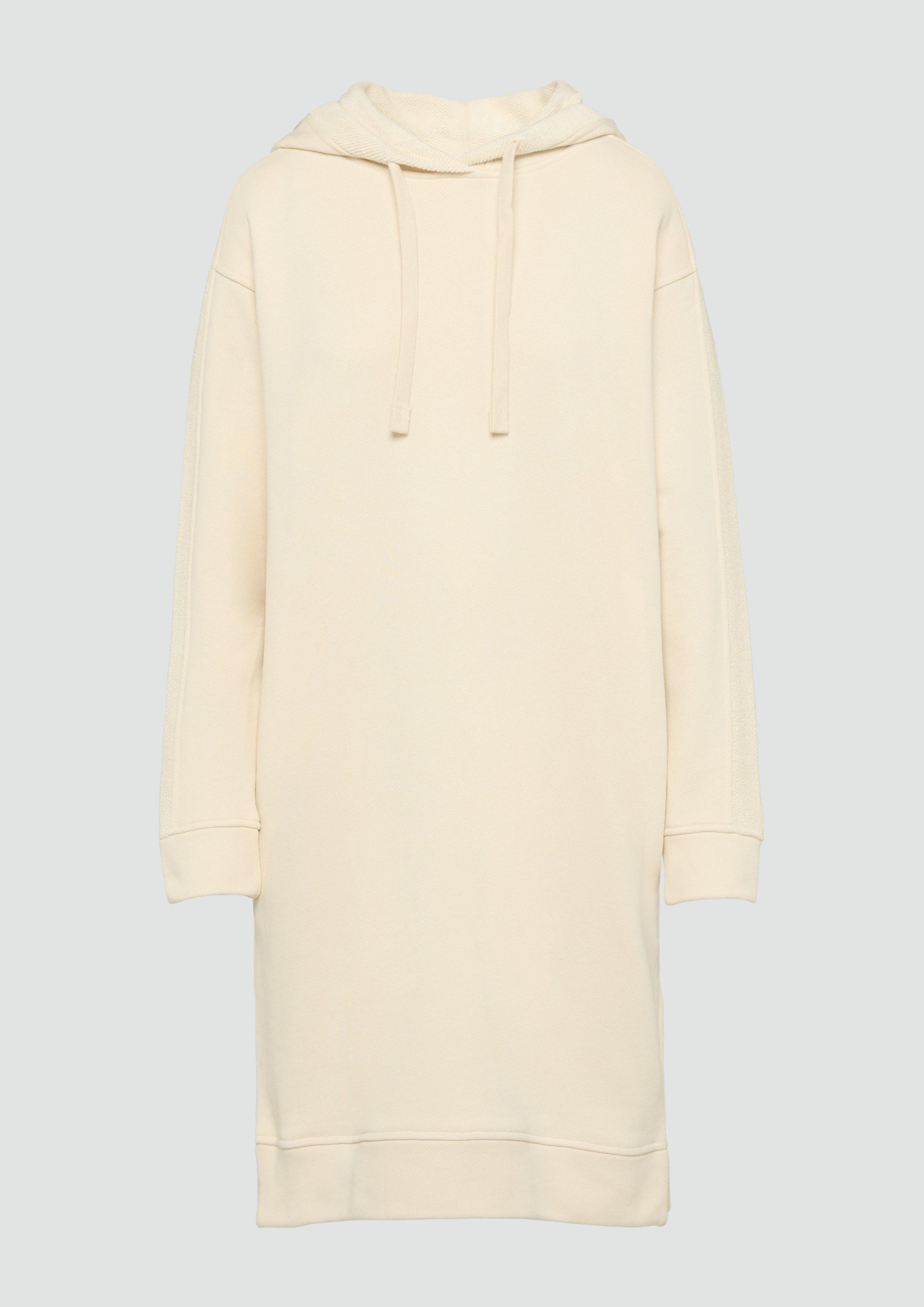 s.Oliver - Undyed Sweatkleid mit Eingrifftaschen im Fabricmix, Damen, Beige